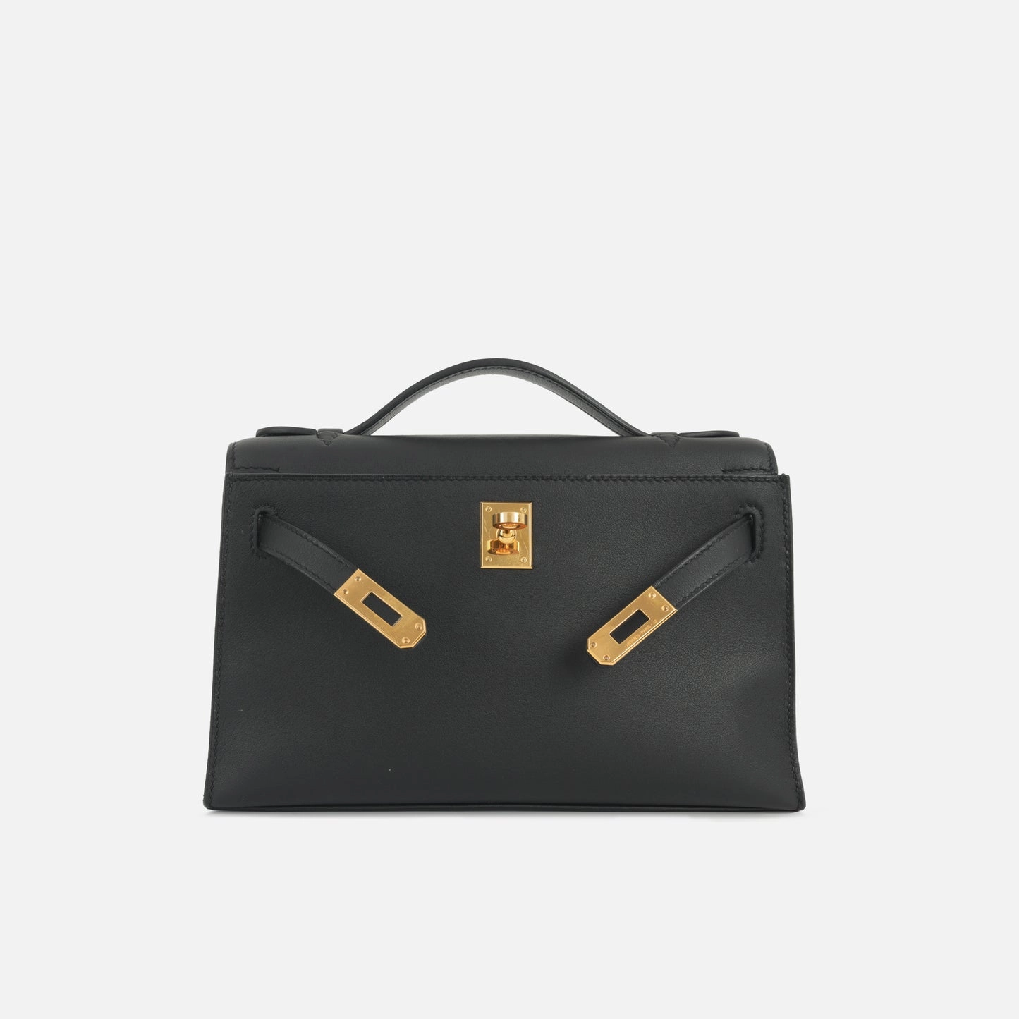 Herms Herms - Kelly Pochette - Noir Swift GHW - 2022 - Pre-Loved