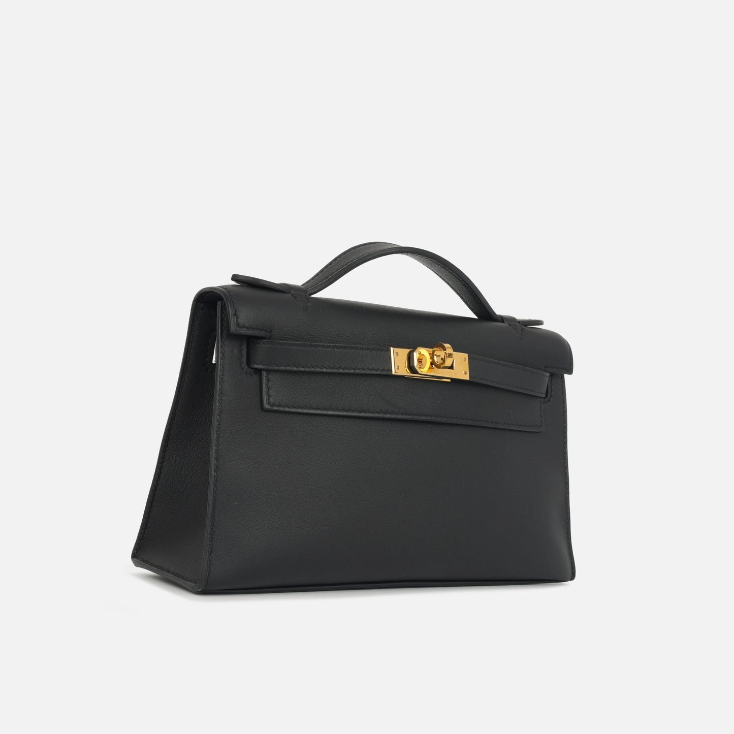 Herms Herms - Kelly Pochette - Noir Swift GHW - 2022 - Pre-Loved