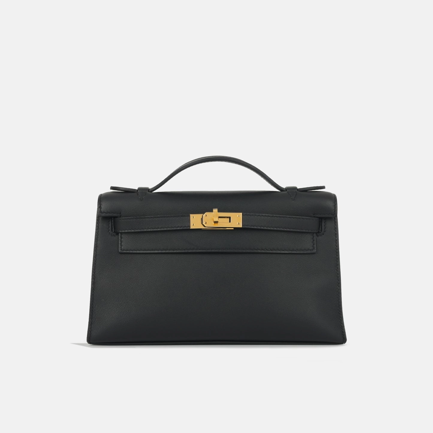 Herms Herms - Kelly Pochette - Noir Swift GHW - 2022 - Pre-Loved