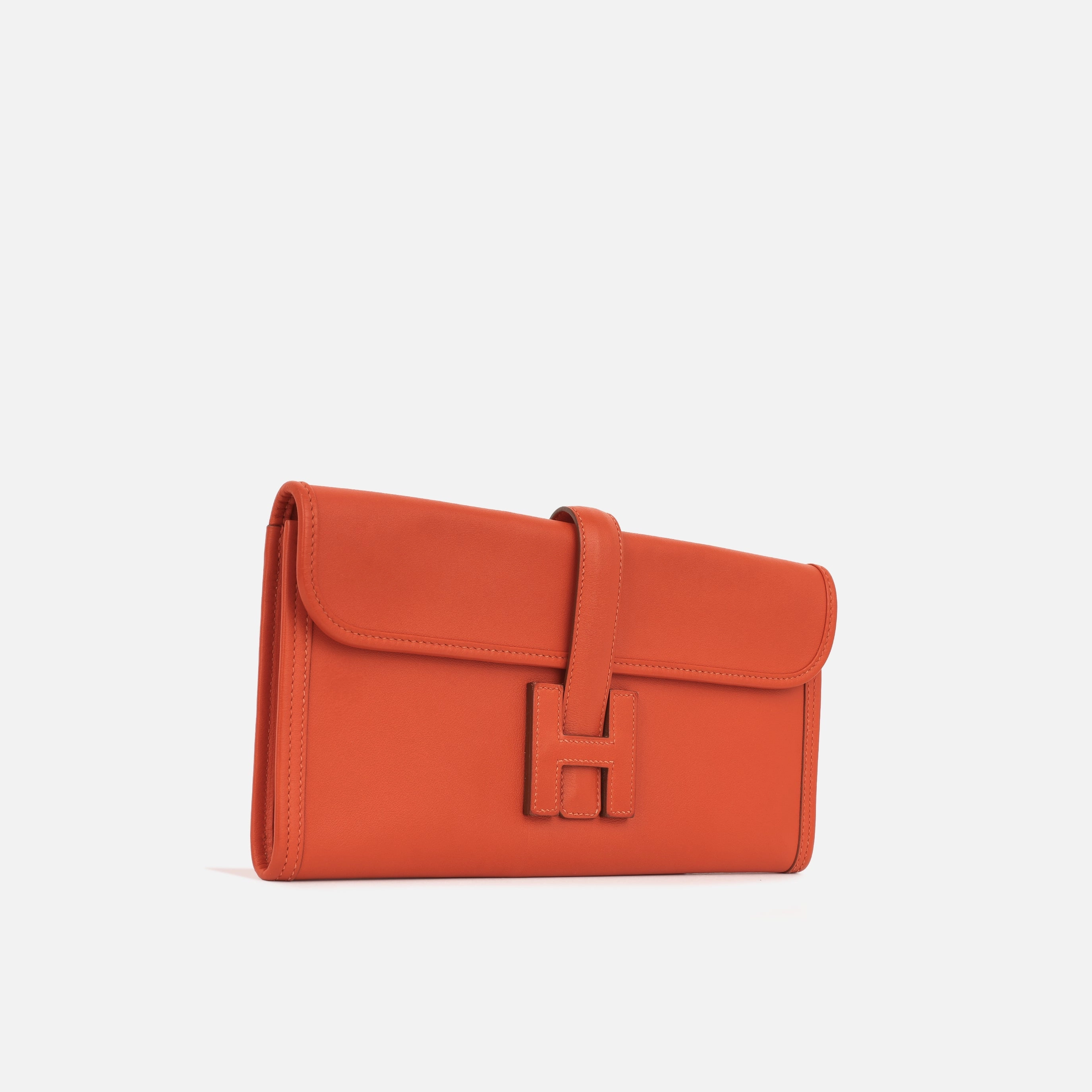 Herms Jige Clutch 29 - Orange Field