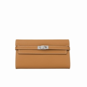 Herms Kelly Wallet - Gold (NWT)