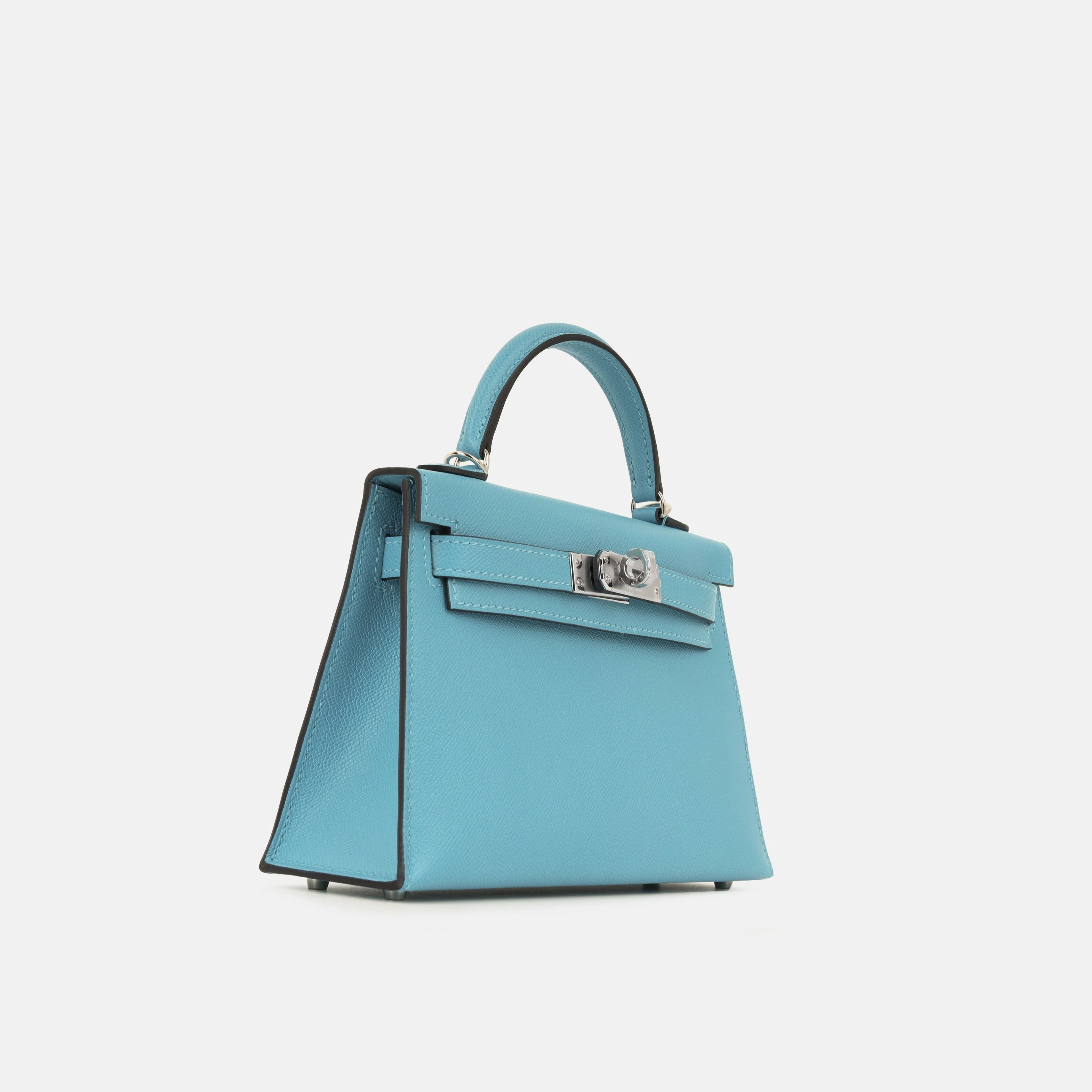 Herms Mini Kelly - Bleu Du Nord