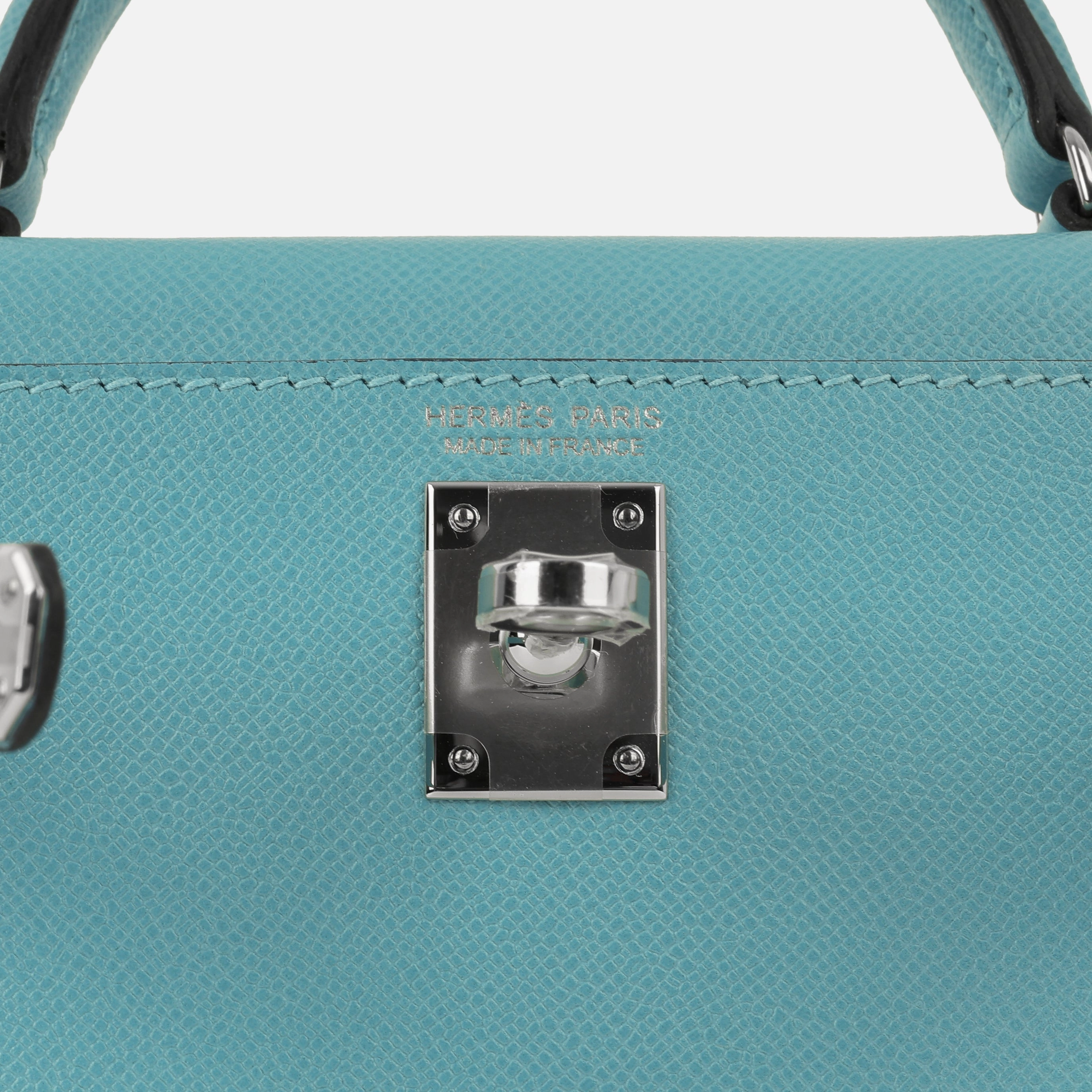 Herms Mini Kelly - Bleu Du Nord