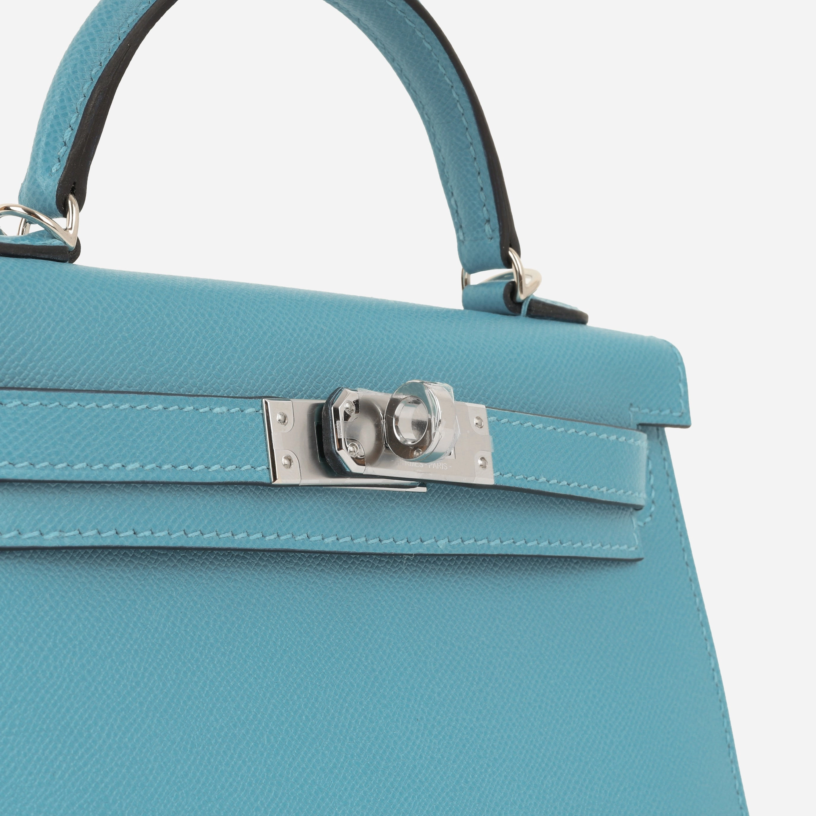 Herms Mini Kelly - Bleu Du Nord
