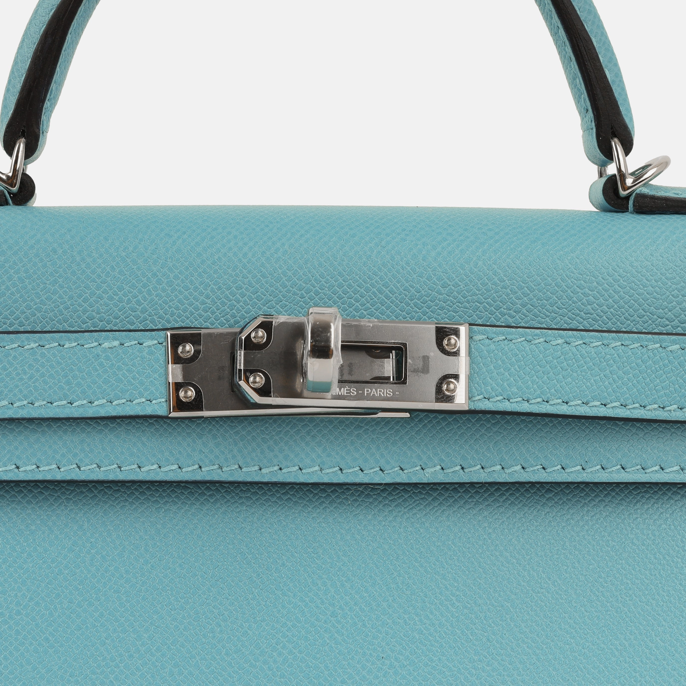 Herms Mini Kelly - Bleu Du Nord