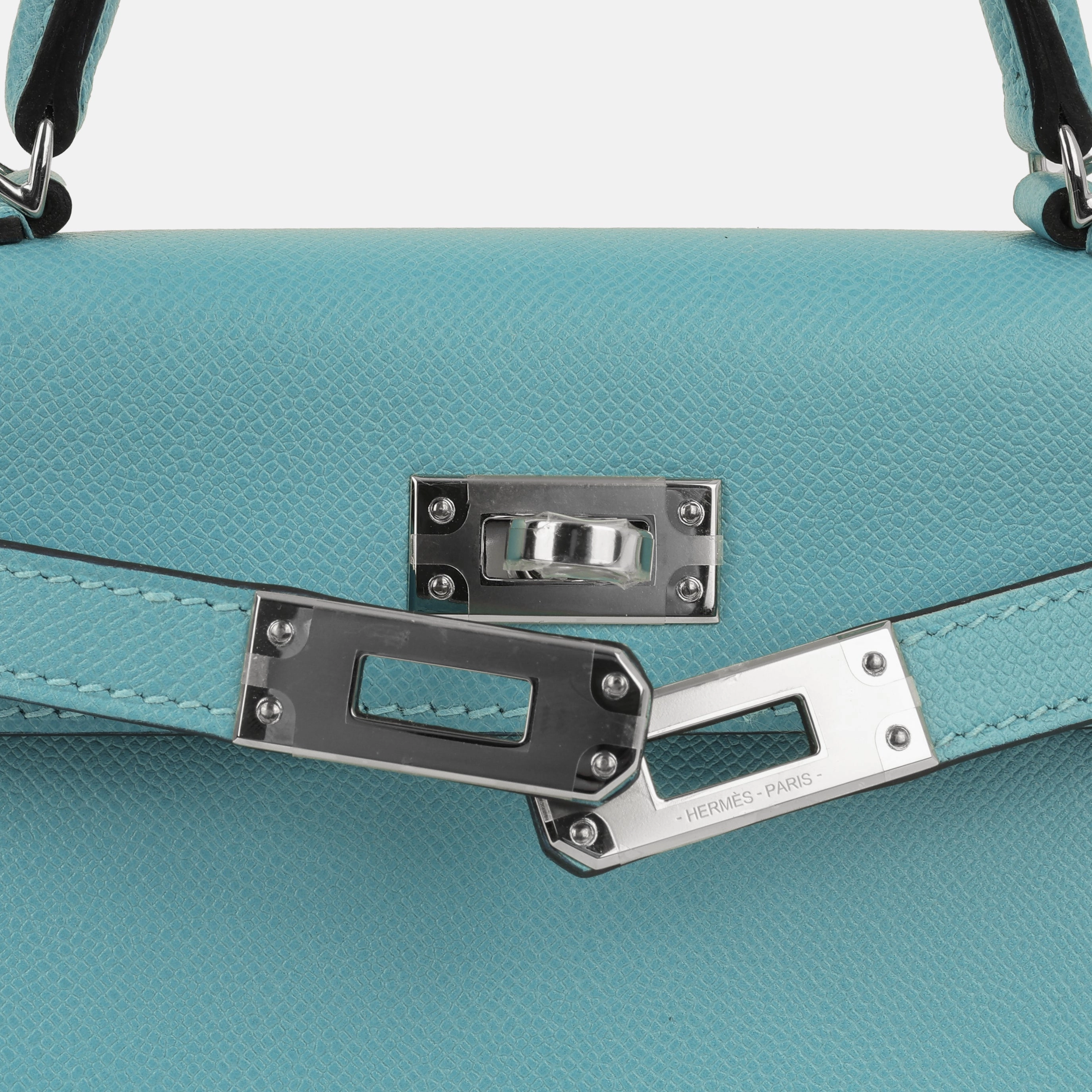 Herms Mini Kelly - Bleu Du Nord