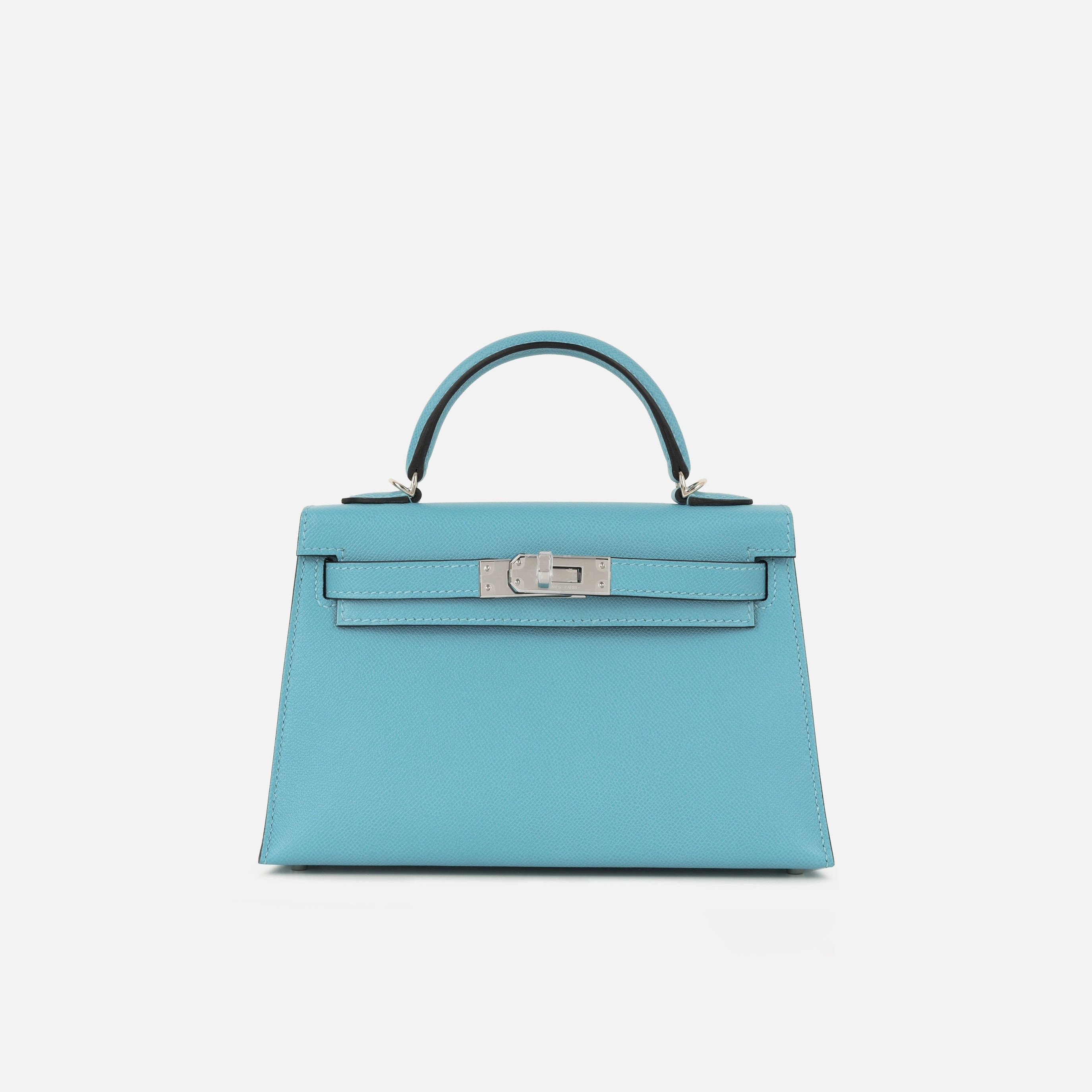 Herms Mini Kelly - Bleu Du Nord