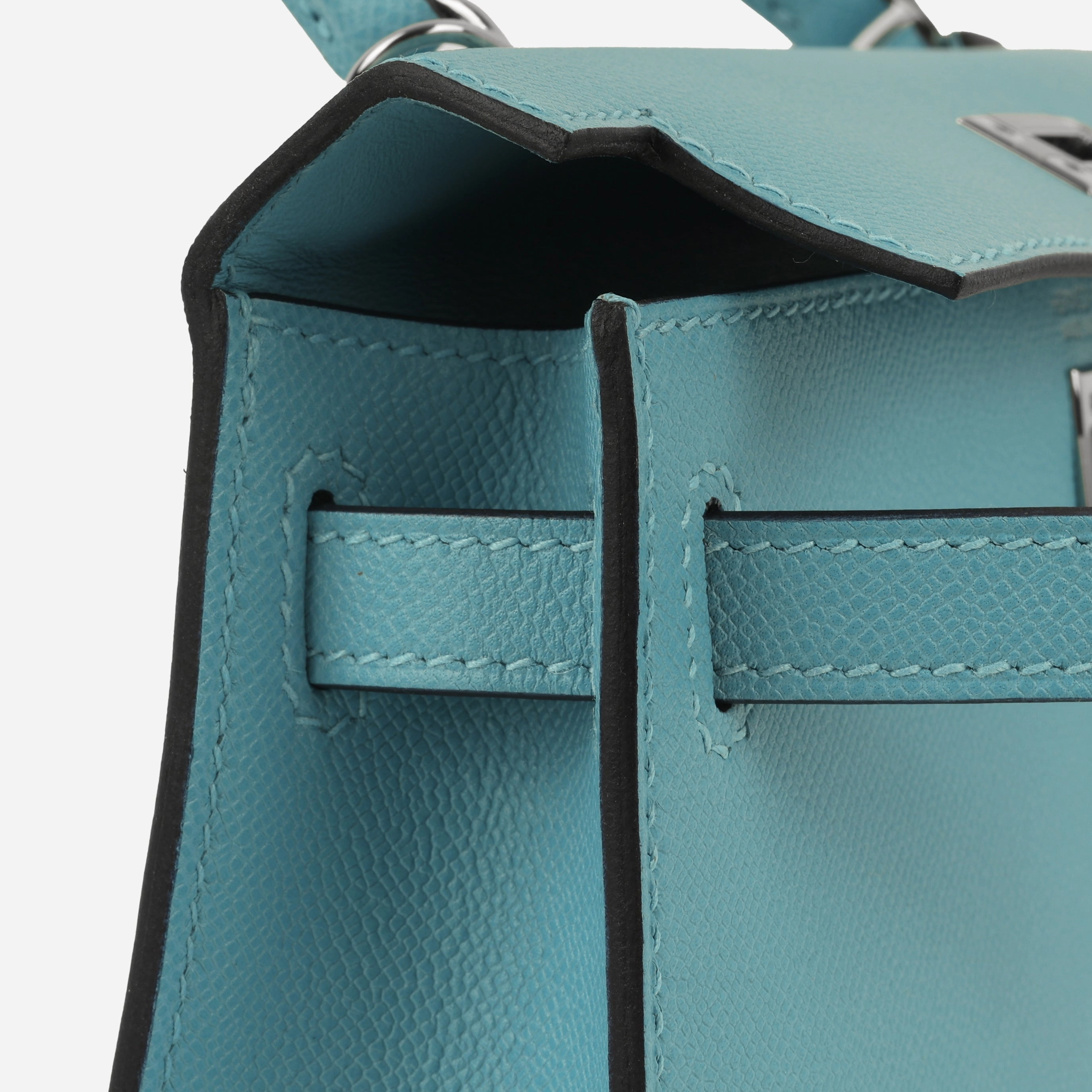 Herms Mini Kelly - Bleu Du Nord