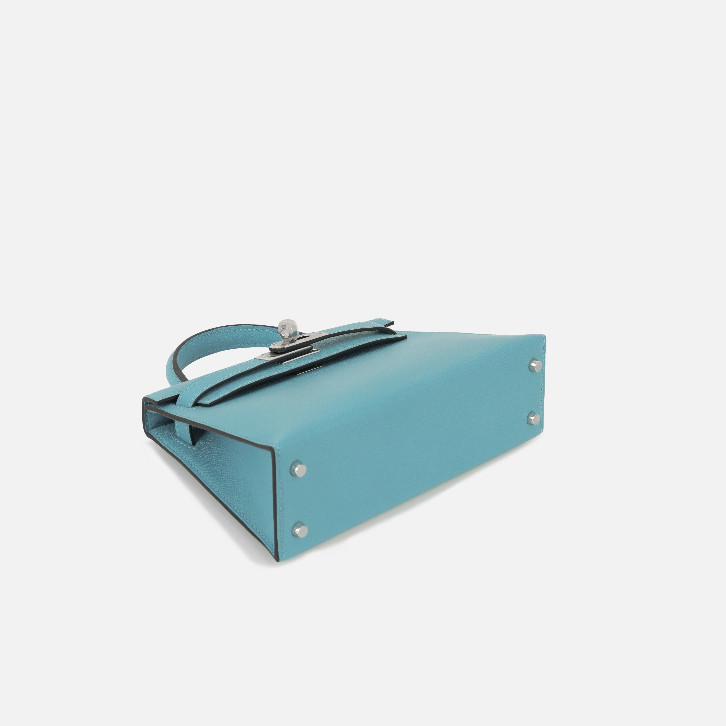 Herms Mini Kelly - Bleu Du Nord