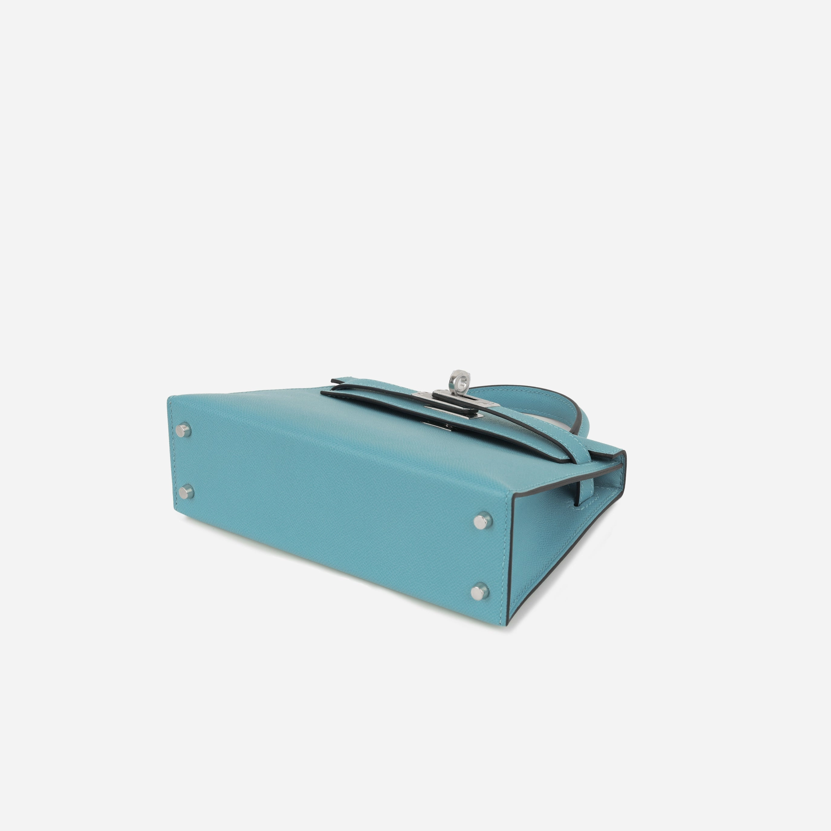 Herms Mini Kelly - Bleu Du Nord