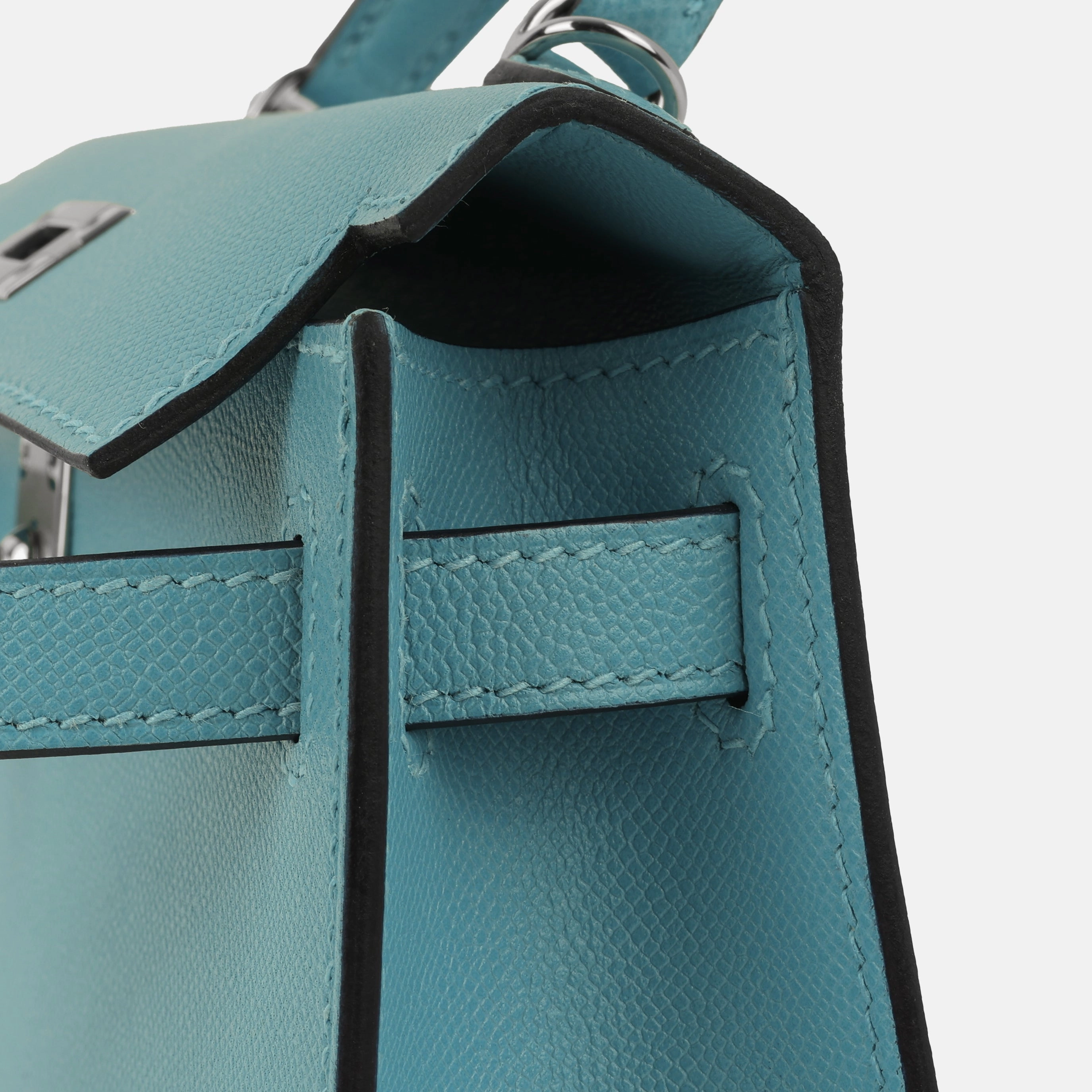 Herms Mini Kelly - Bleu Du Nord