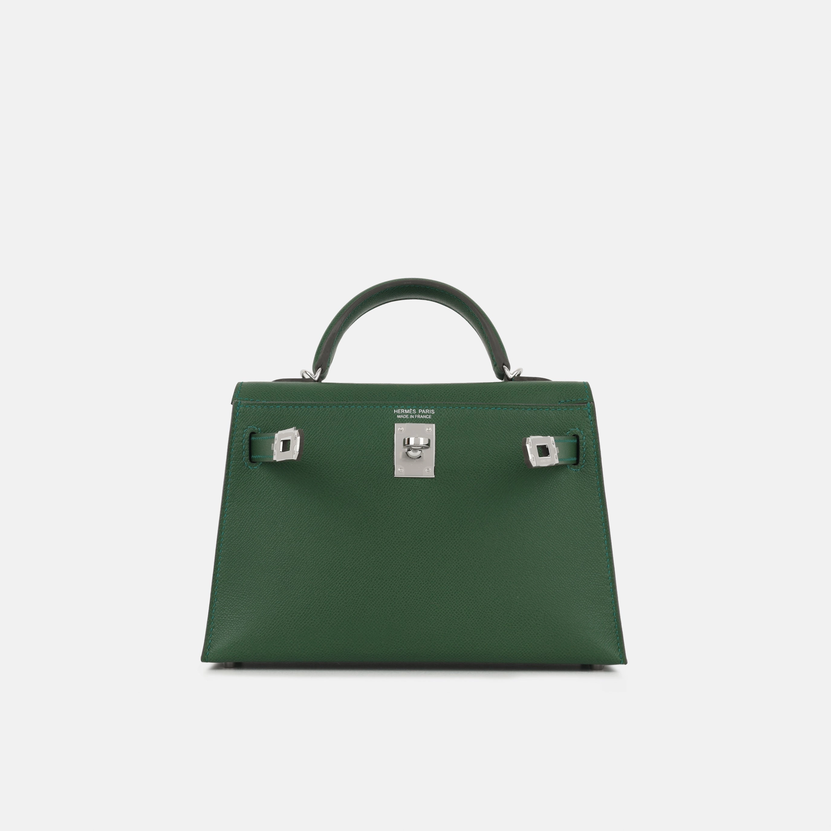 Herms Mini Kelly - Vert Moyen Madame