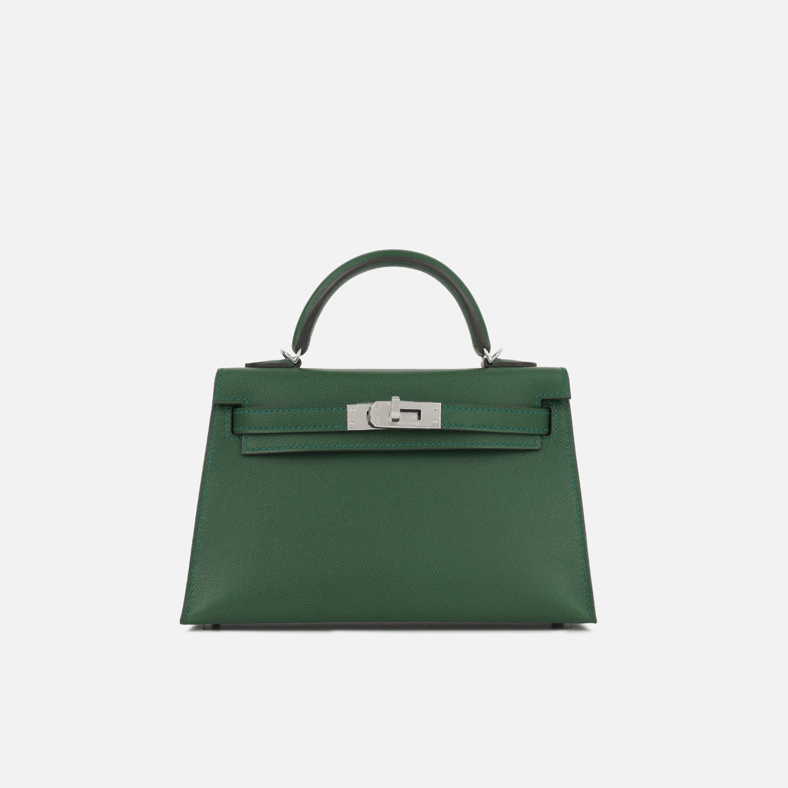 Herms Mini Kelly - Vert Moyen Madame
