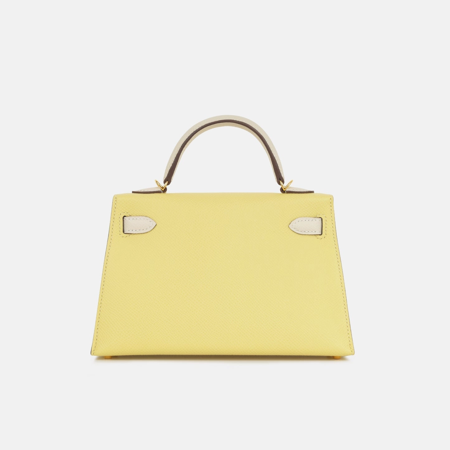 Herms Mini Kelly Jaune Poussin/Craie Epsom GHW (NWT)