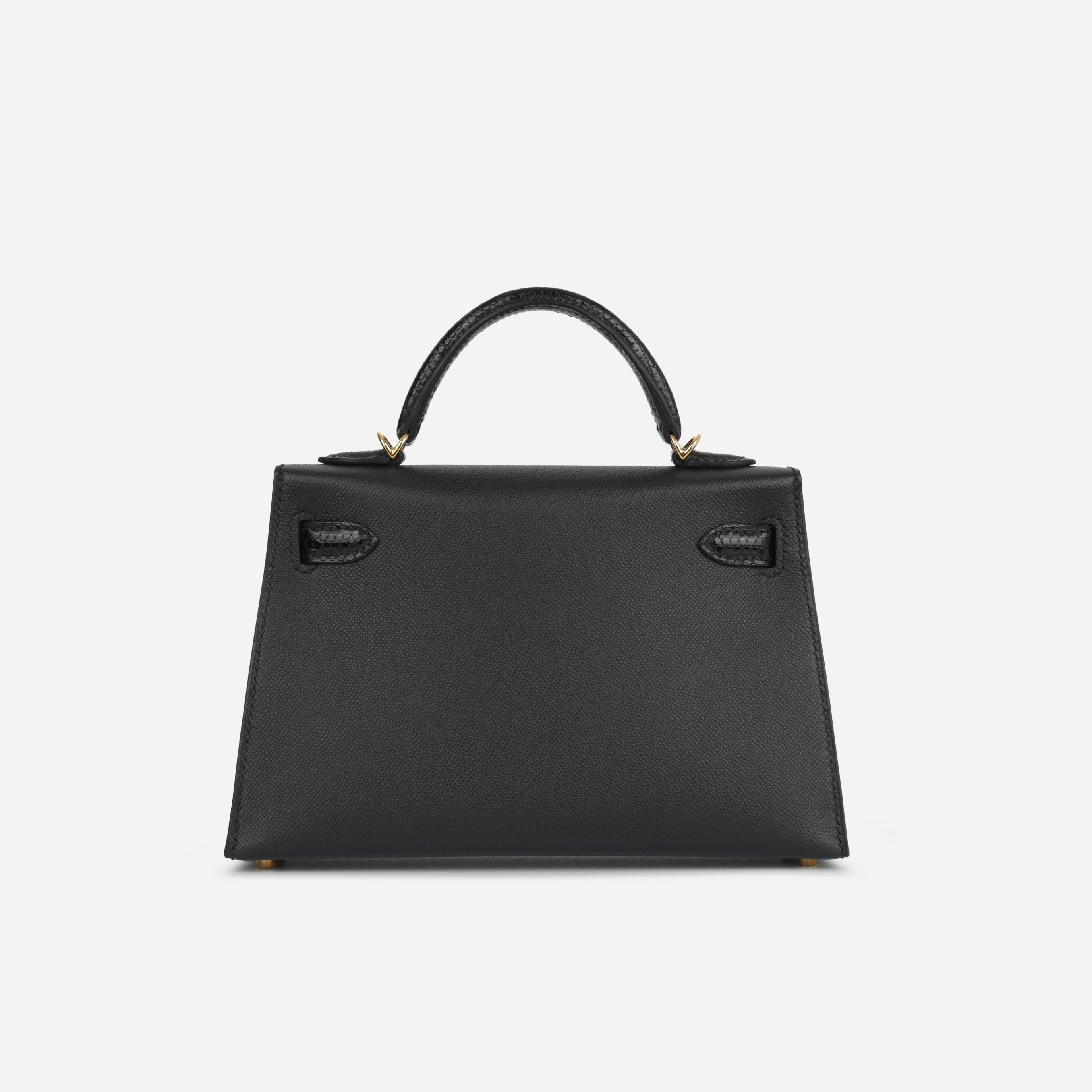 Herms Mini Kelly Touch - Noir Madame / Lizard