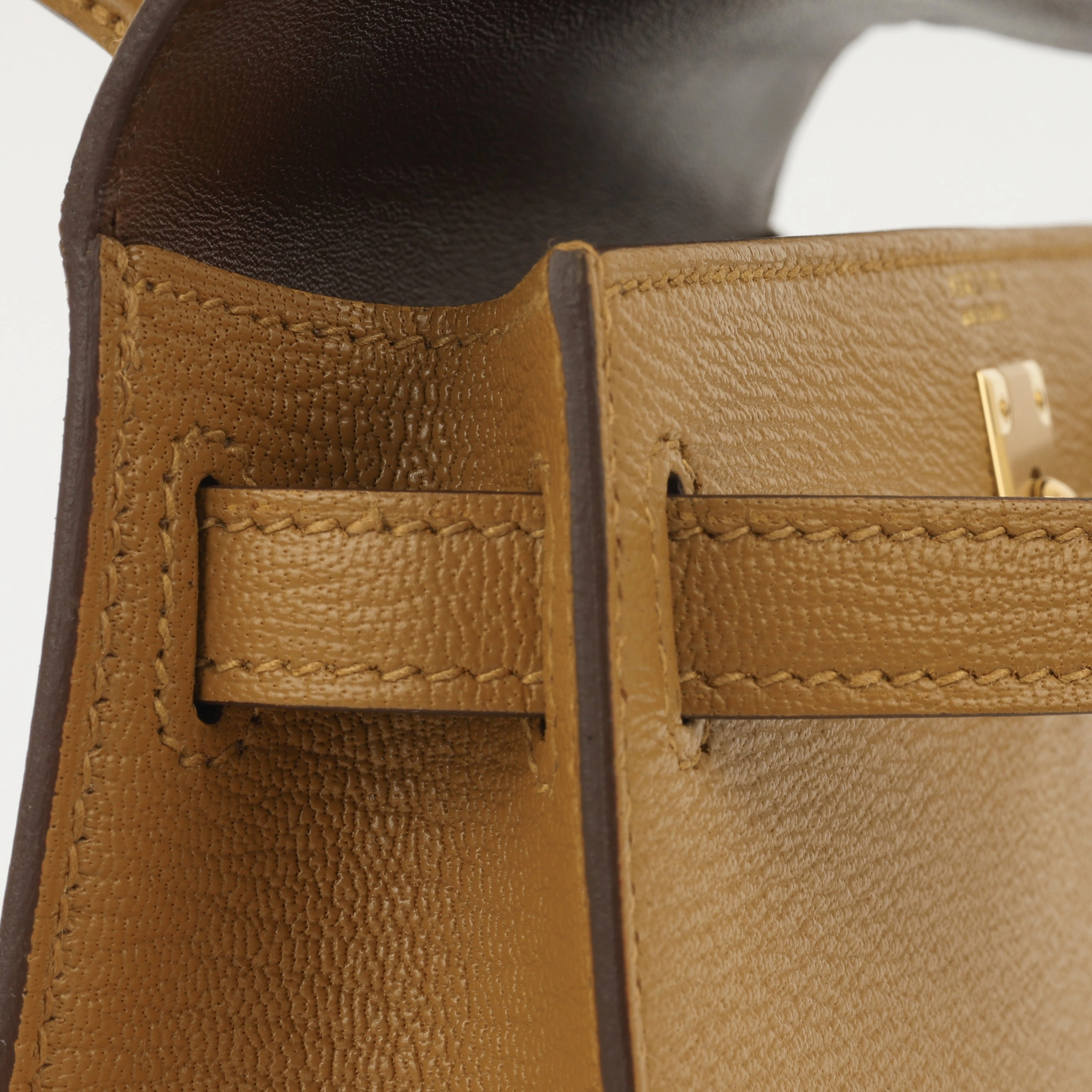Herms Verso Mini Kelly - Caramel / Cacao