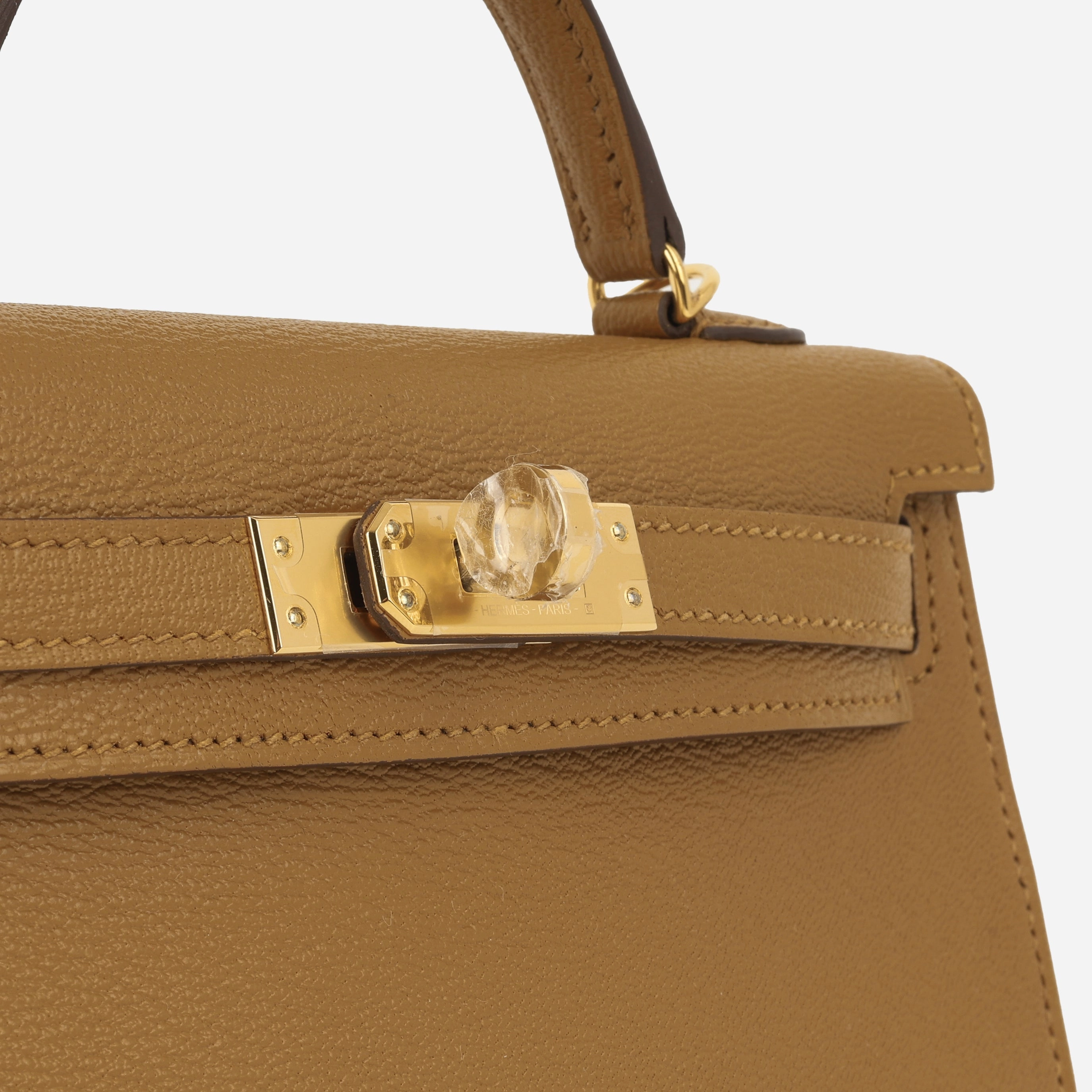 Herms Verso Mini Kelly - Caramel / Cacao