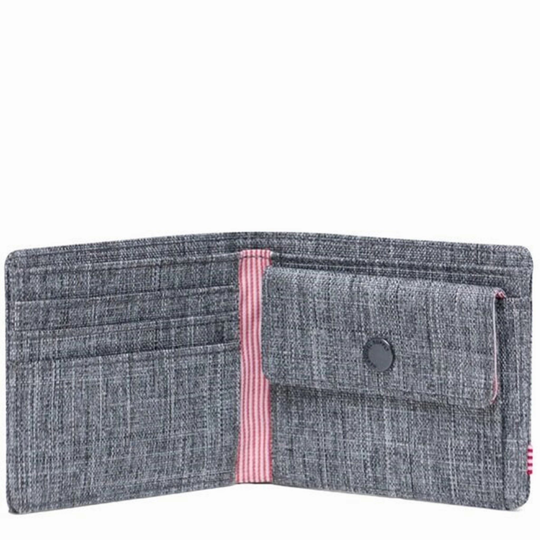 Herschel Roy Coin Wallet Raven Crosshatch