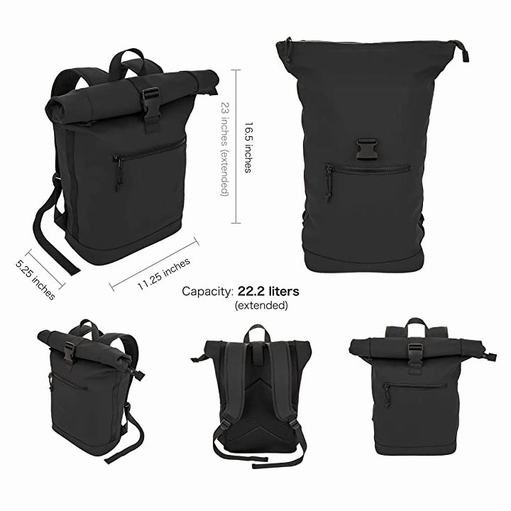 High Quality Waterproof Oxford Expandable Rolltop Backpack