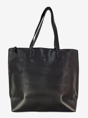 Hoopla Black Gold Zip Tote Bag