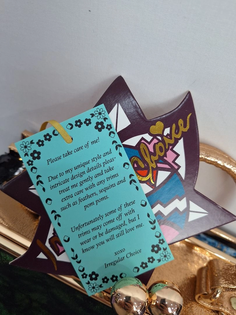Irregular Choice Embellished Double Compartment Turtle Bag