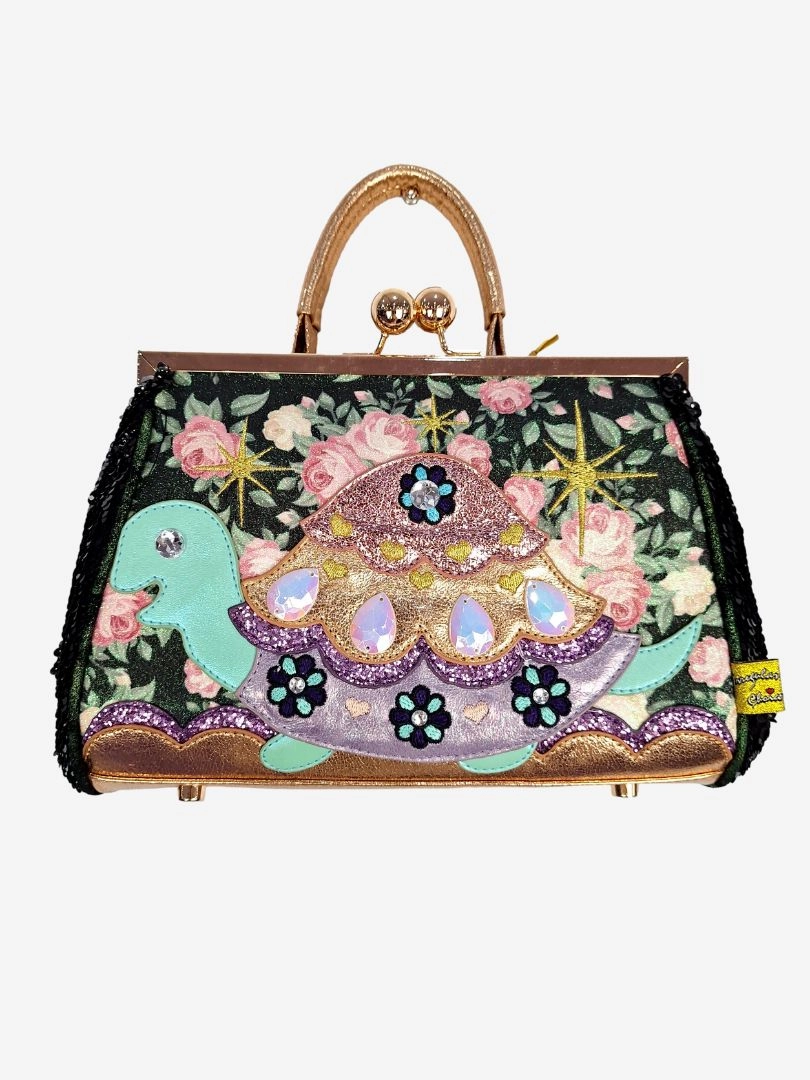 Irregular Choice Embellished Double Compartment Turtle Bag