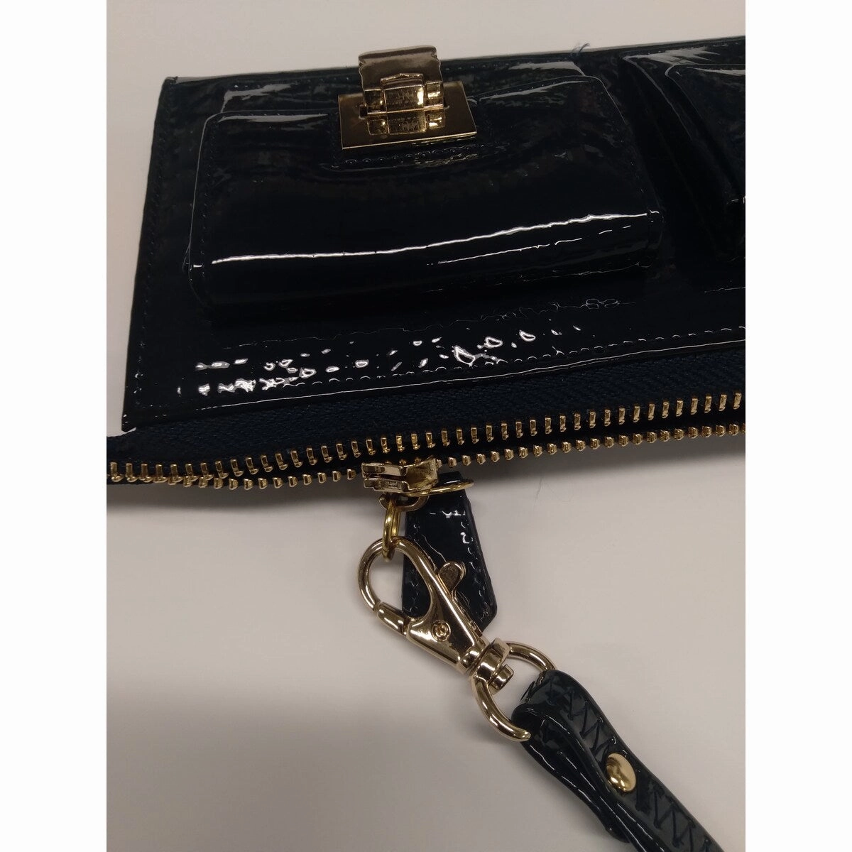 J&C J11-012 BLU Navy Zippered Large Wallet for womens