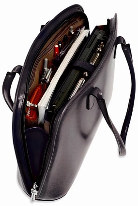 Jack Georges Milano Large 3 Way Zip Business Laptop Tote for Women