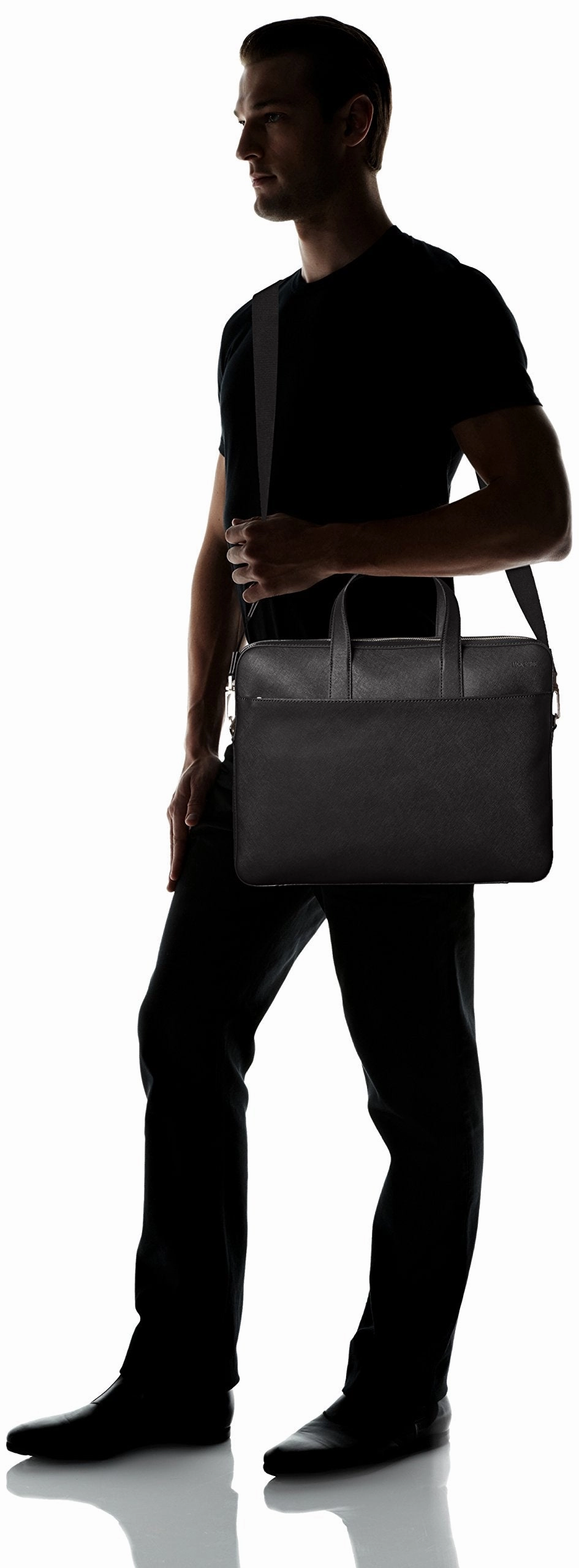 Jack Spade Barrow Leather Slim Brief
