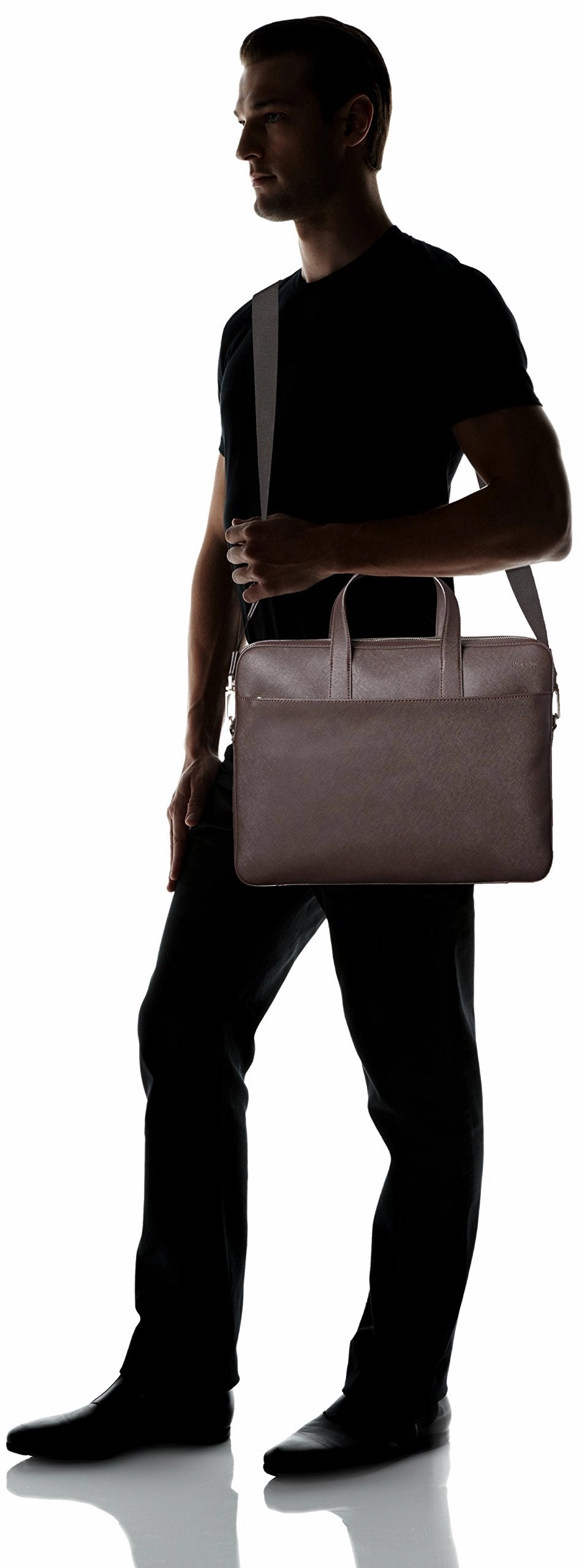 Jack Spade Barrow Leather Slim Brief