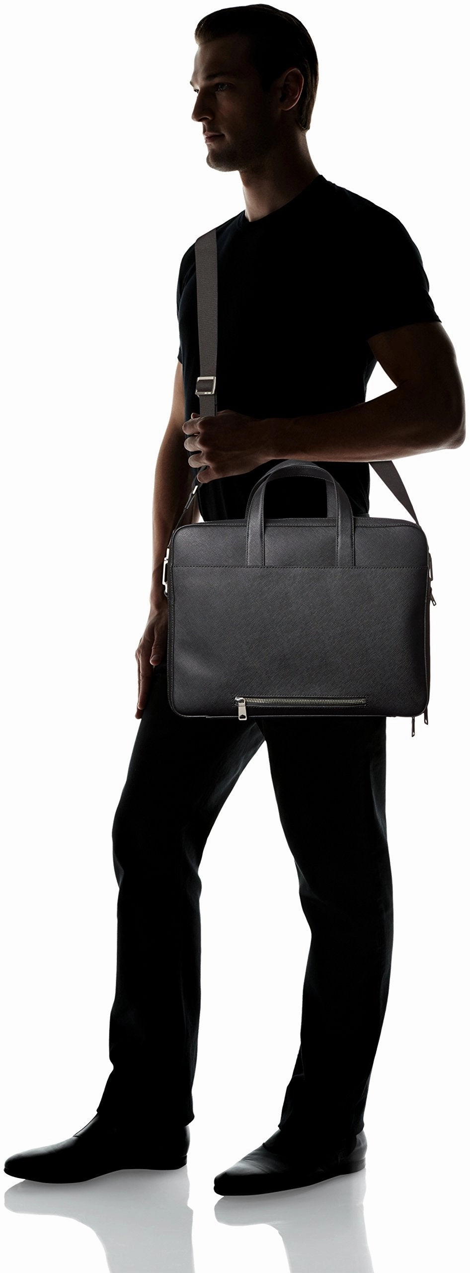 Jack Spade Barrow Leather Travel Brief