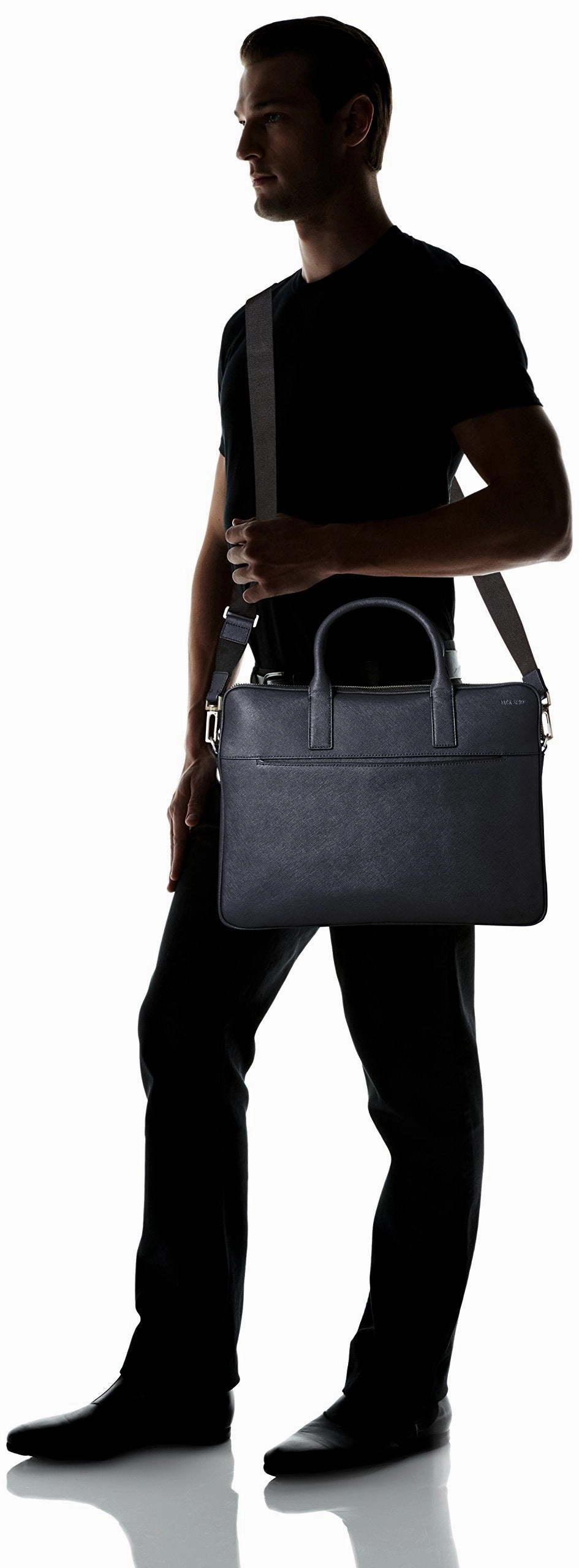 Jack Spade Men's Barrow Leather Portfolio Brief