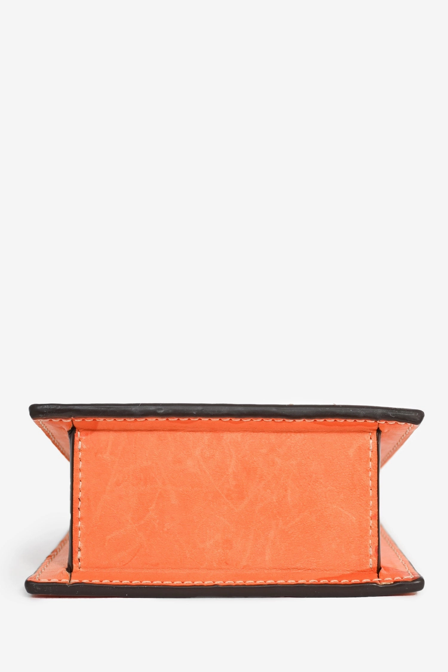 Jacquemus Orange Leather 'Chiquito' Mini Crossbody Bag (As Is)