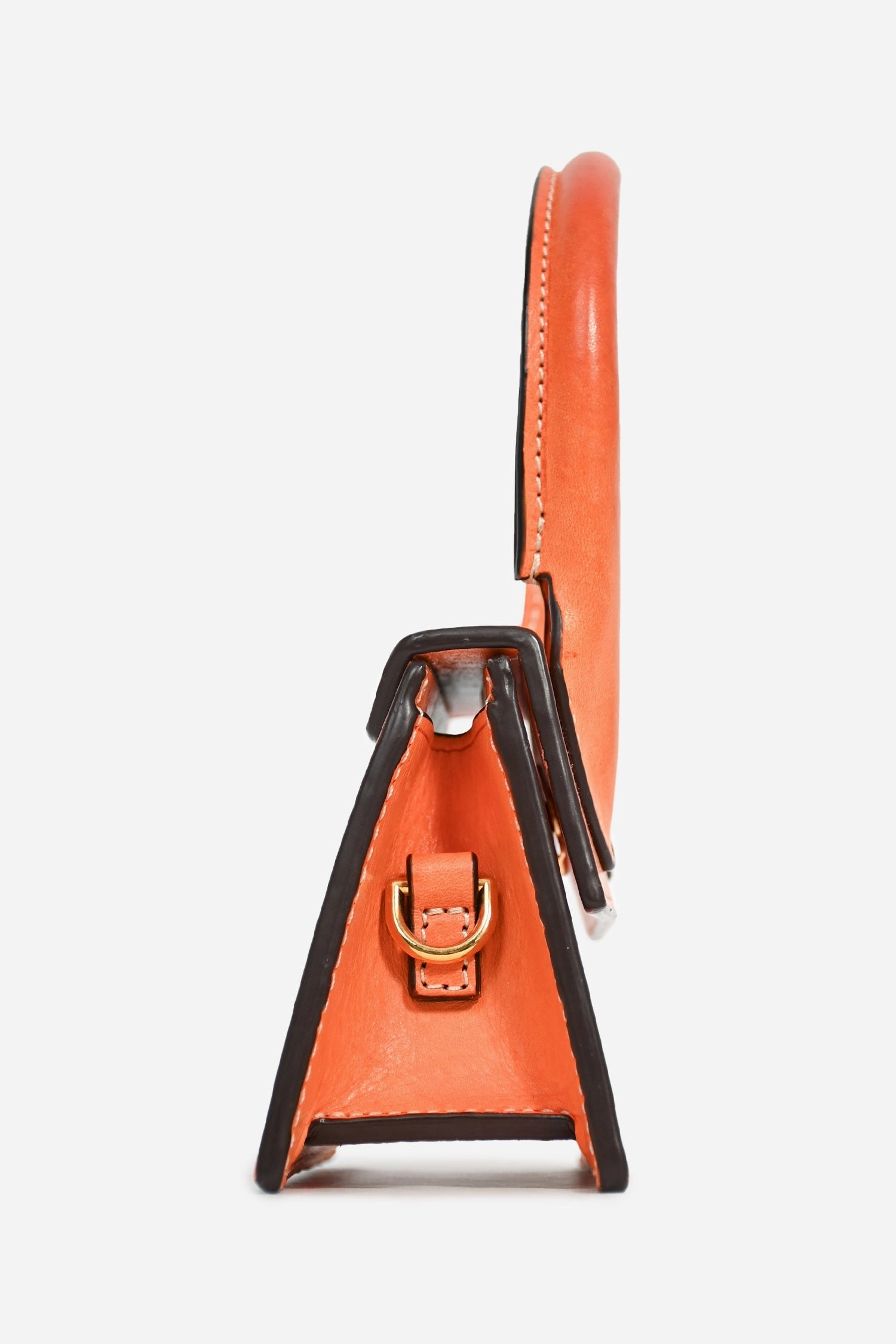 Jacquemus Orange Leather 'Chiquito' Mini Crossbody Bag (As Is)