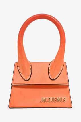 Jacquemus Orange Leather 'Chiquito' Mini Crossbody Bag (As Is)