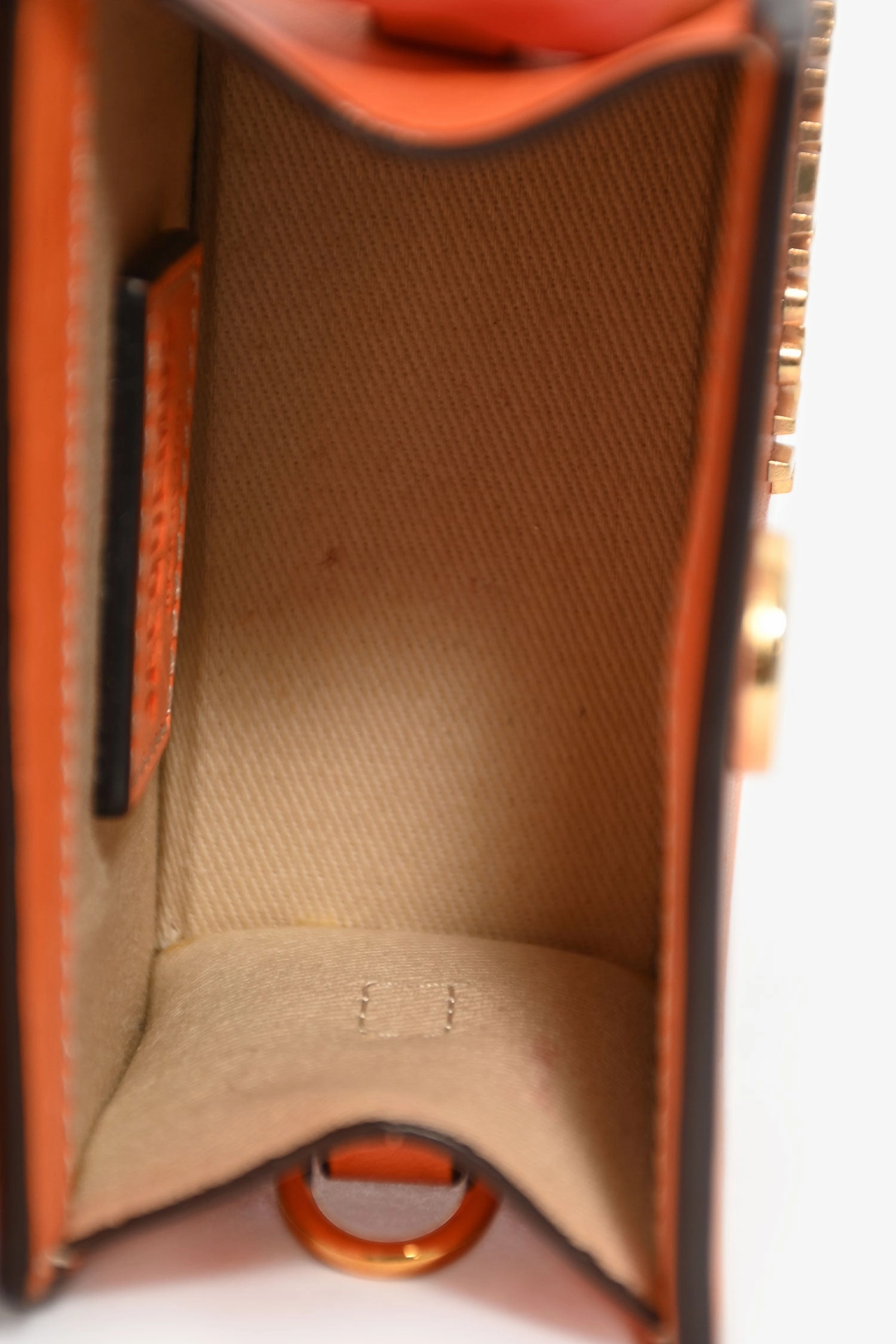 Jacquemus Orange Leather 'Chiquito' Mini Crossbody Bag (As Is)