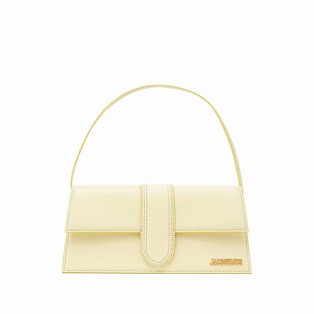 Jacquemus Yellow Leather Shoulder Women's Bag