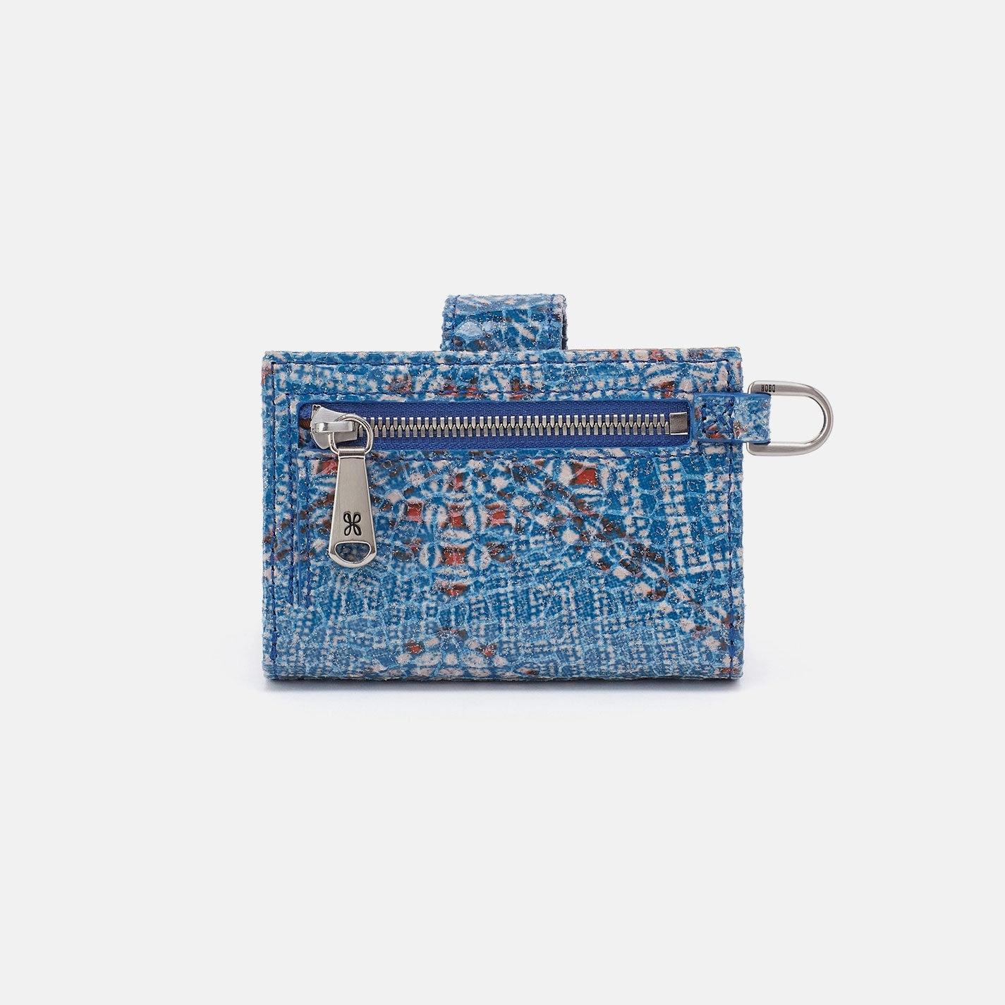 Jean Accordian Card Case In Printed Leather - Boho Bandana