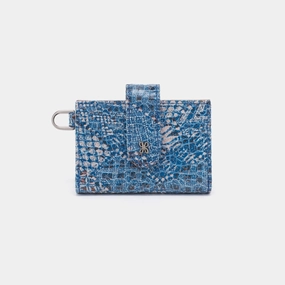 Jean Accordian Card Case In Printed Leather - Boho Bandana
