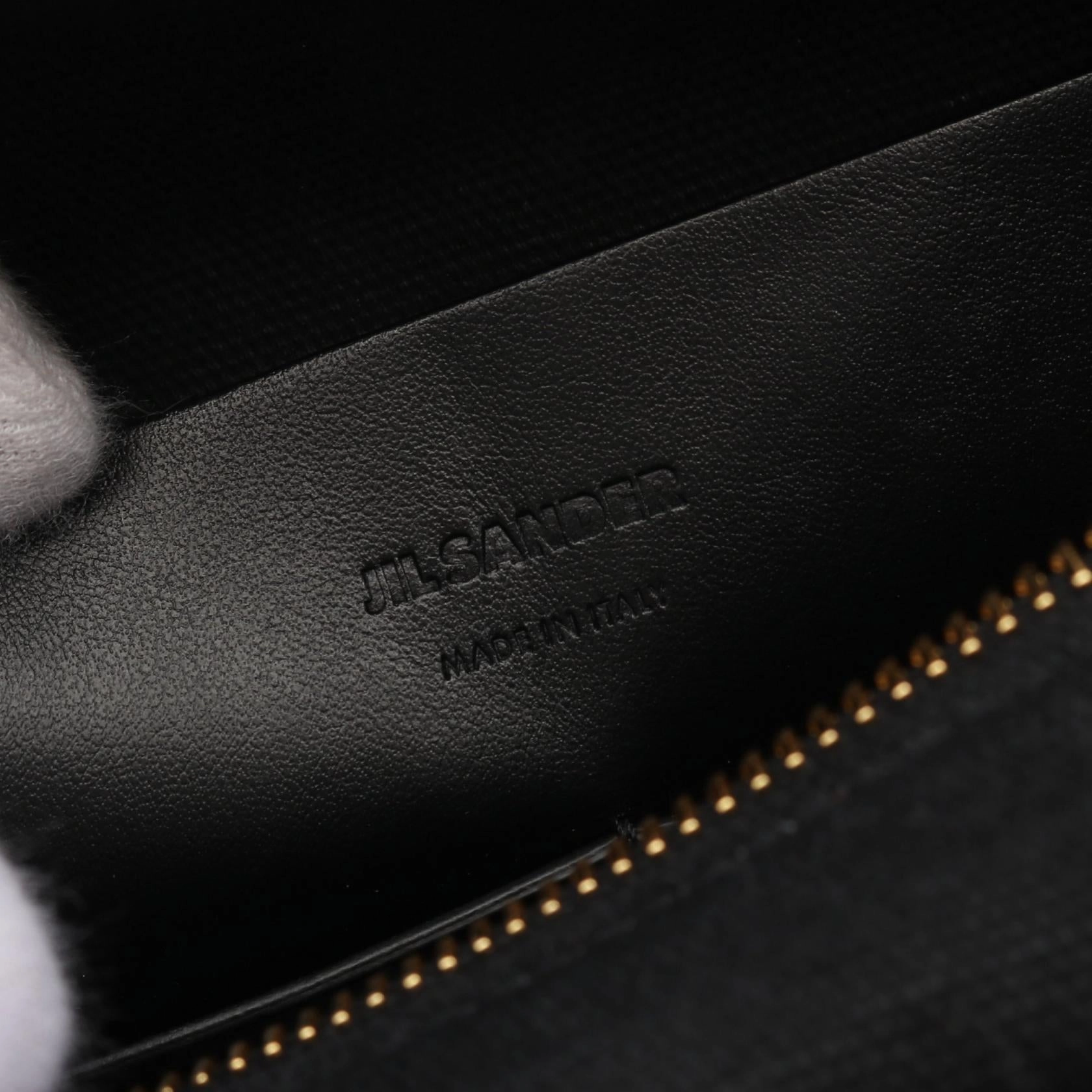Jil Sander Canvas Leather Small Tote Bag