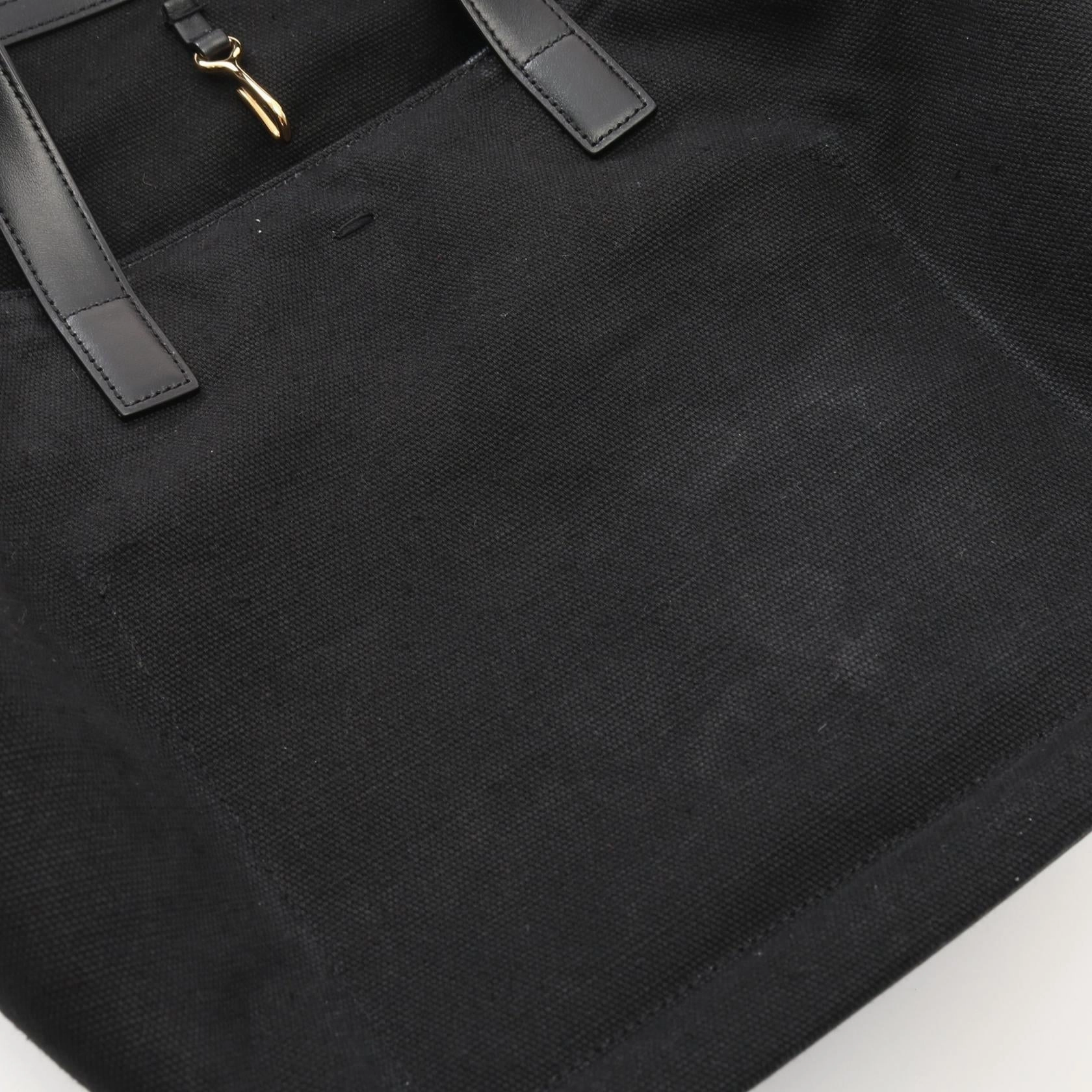 Jil Sander Canvas Leather Small Tote Bag