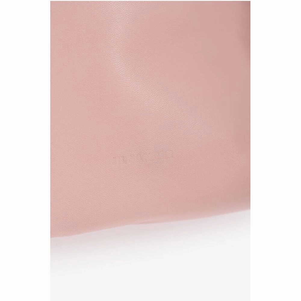 Jil Sander Leather Bucket Bag with Drawstring