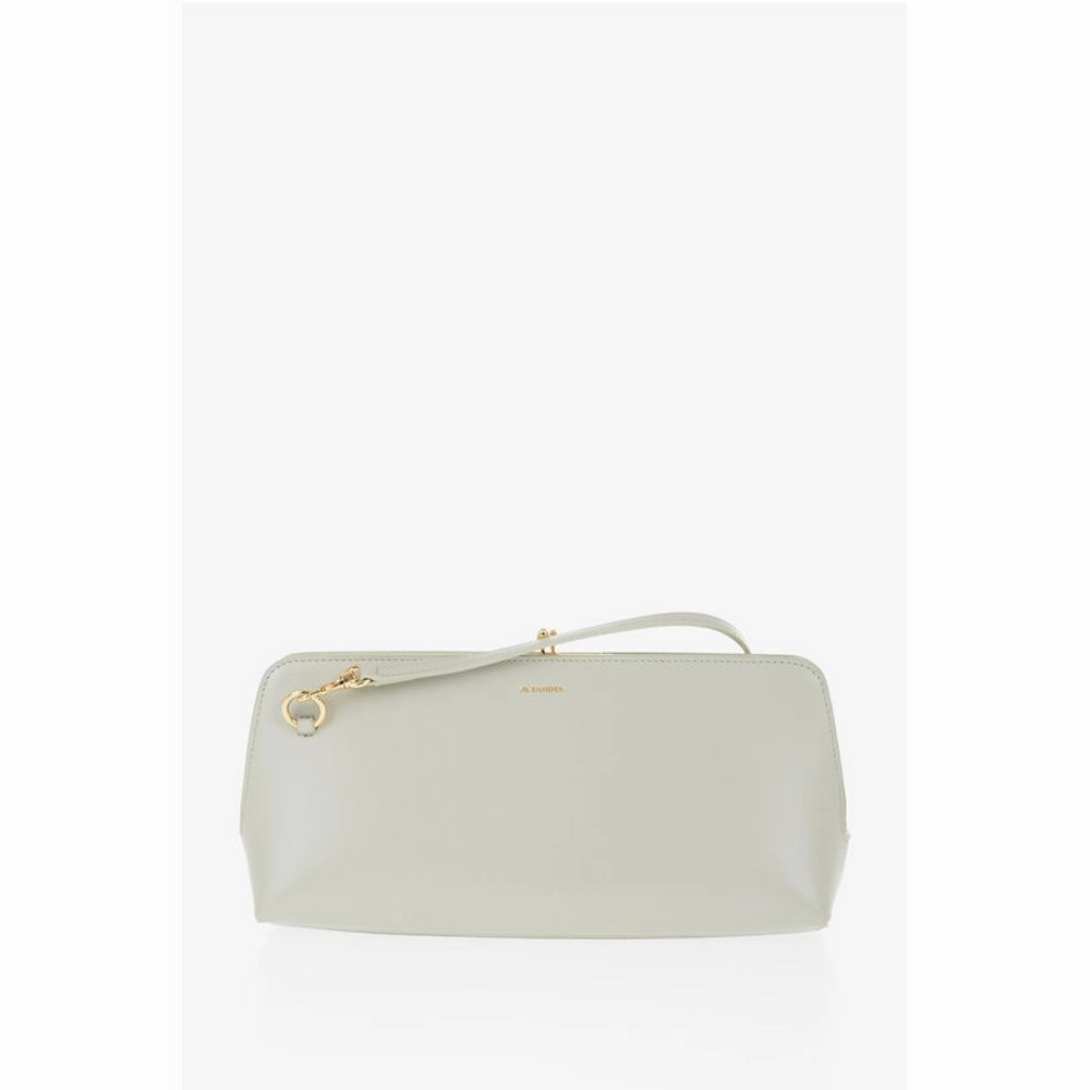 Jil Sander Leather Handbag with Clap Women's Closure