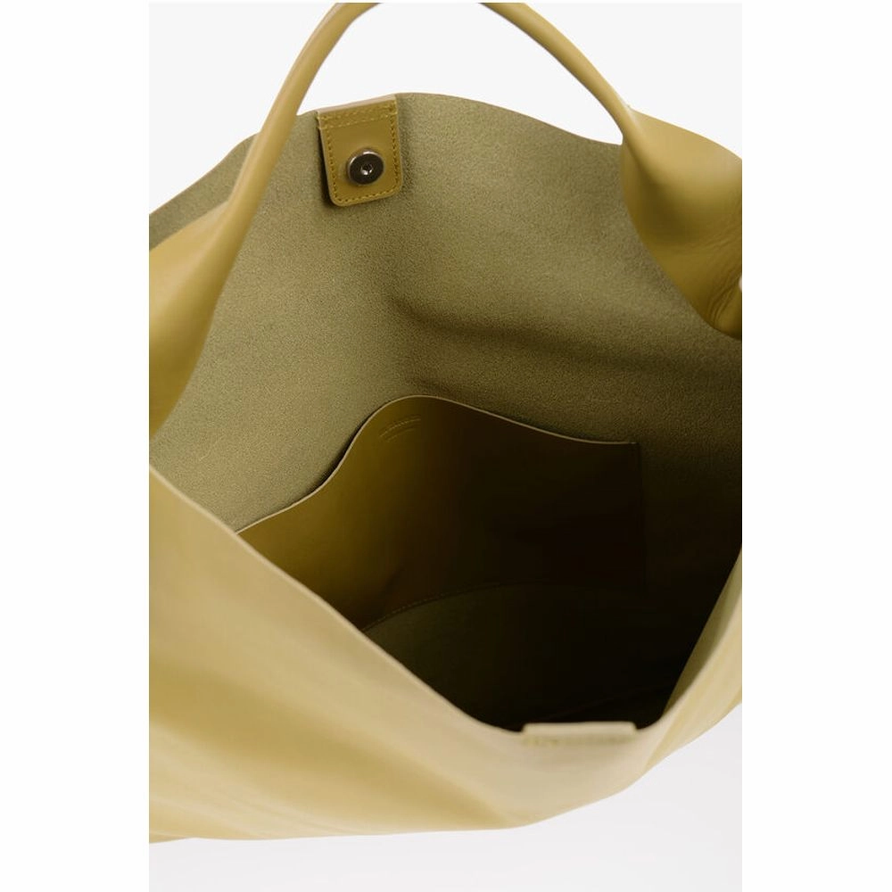 Jil Sander Leather Shopping Bag with Inner Women's Pocket