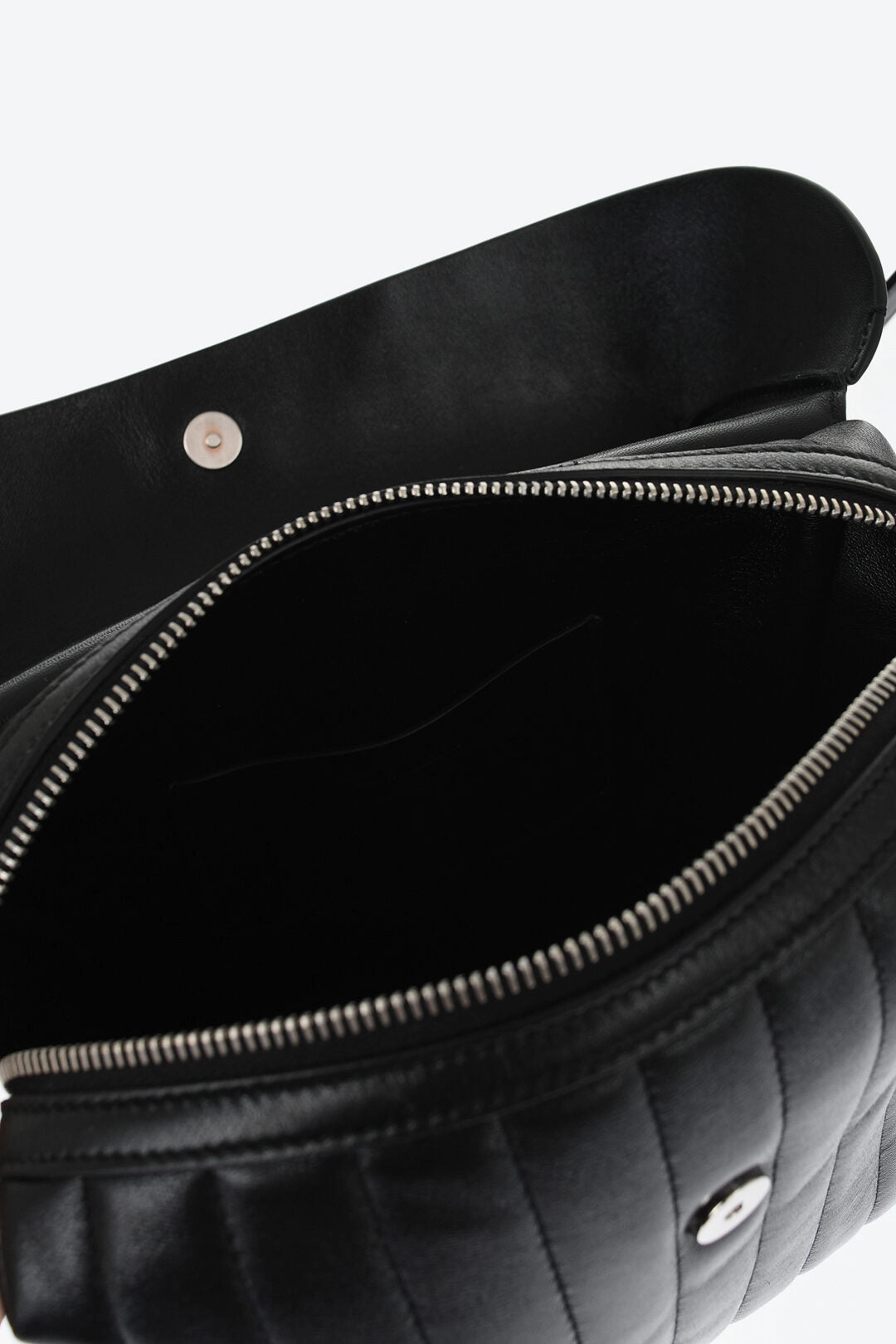 Jil Sander Quilted Leather Lid Crossbody Bag