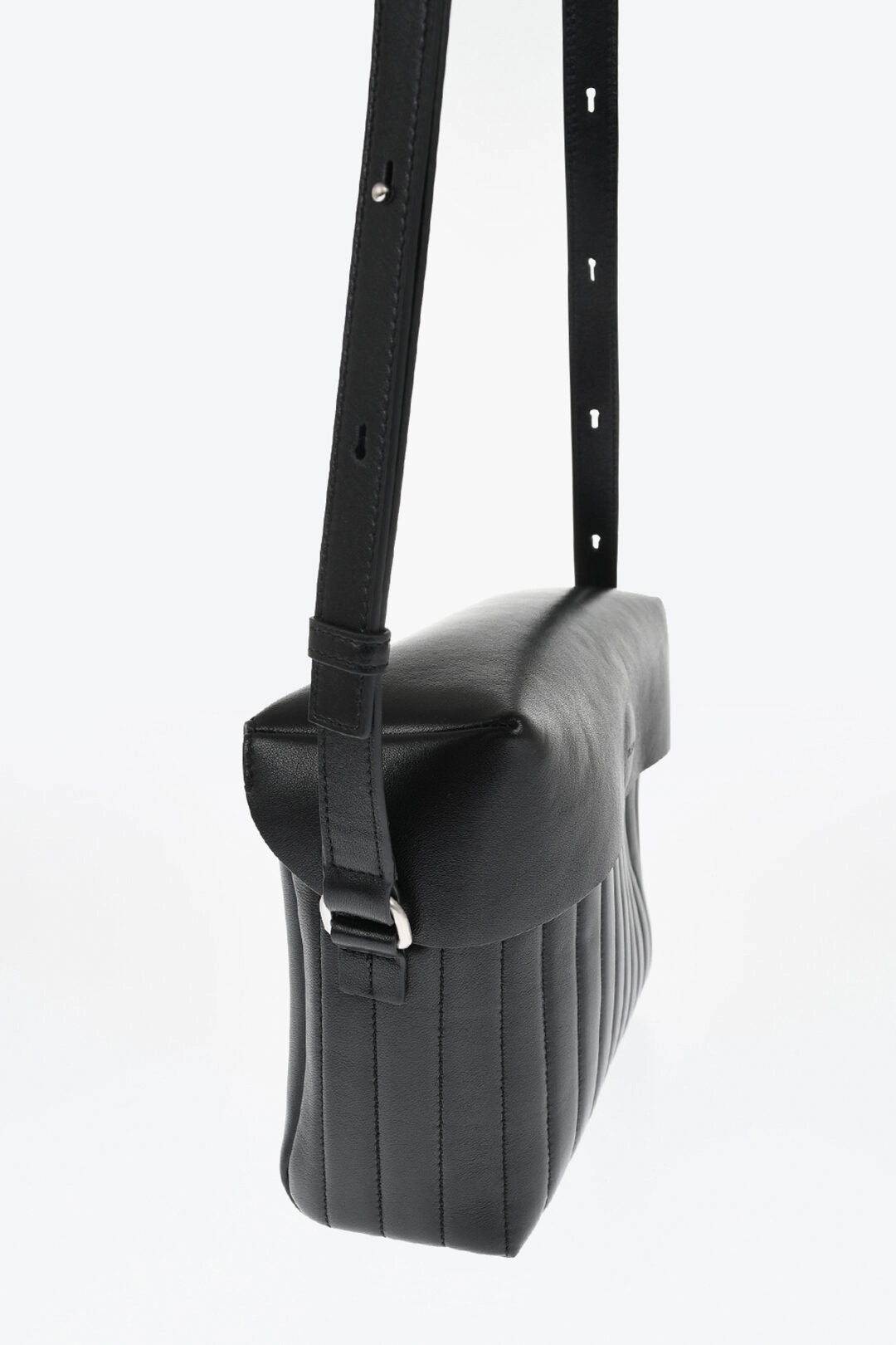 Jil Sander Quilted Leather Lid Crossbody Bag