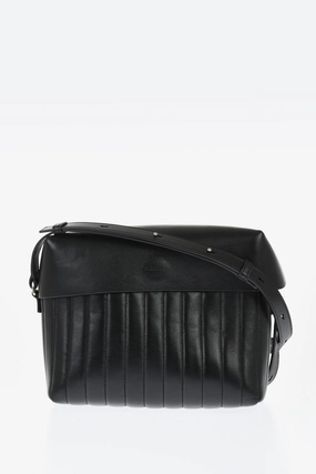 Jil Sander Quilted Leather Lid Crossbody Bag