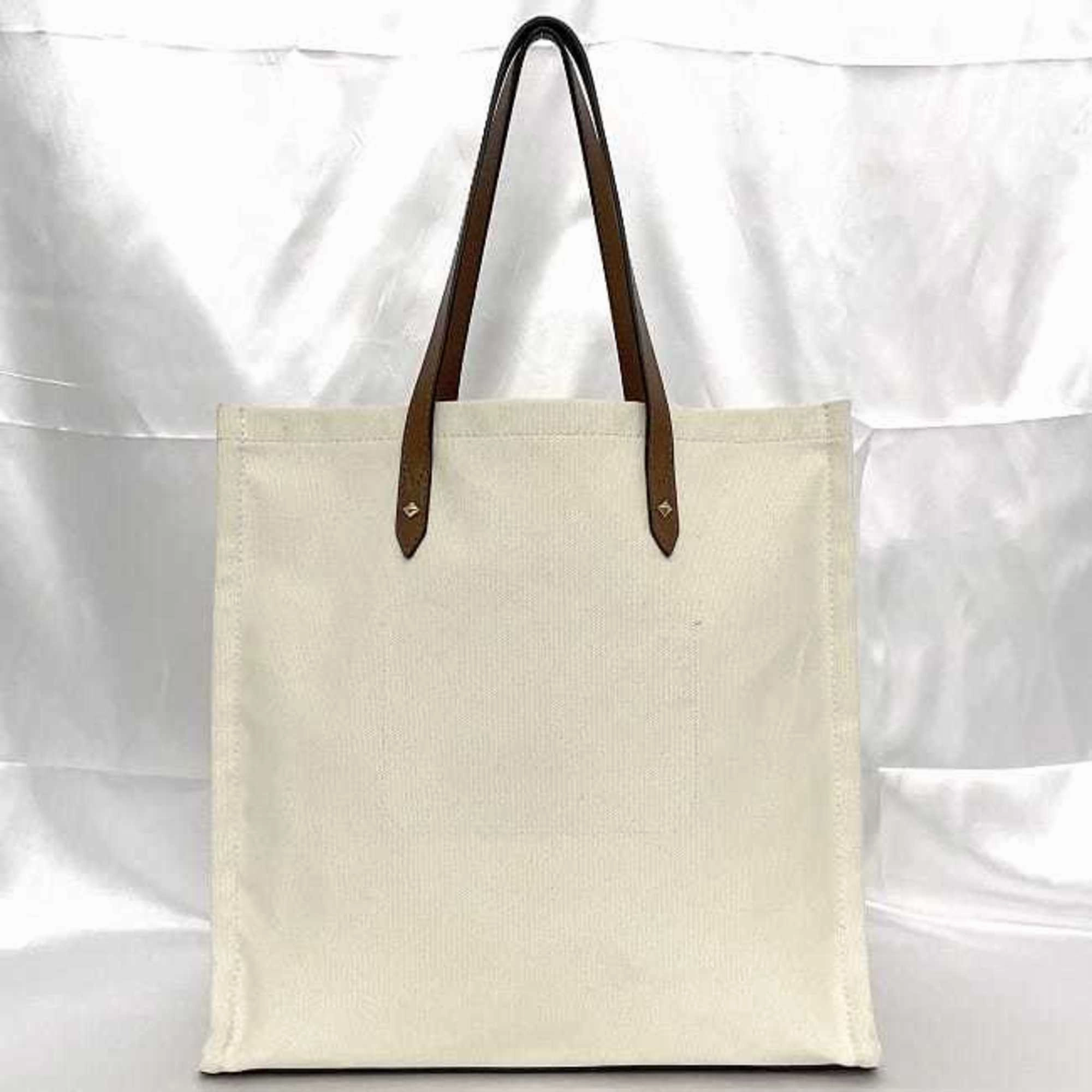 Jimmy Choo   Canvas Leather Tote Bag (Pre-Owned)
