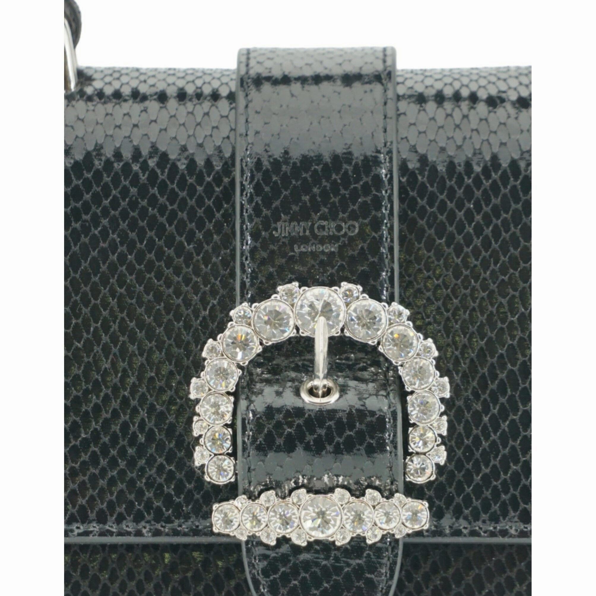 Jimmy Choo Black Leather Top Handle Shoulder Women's Bag