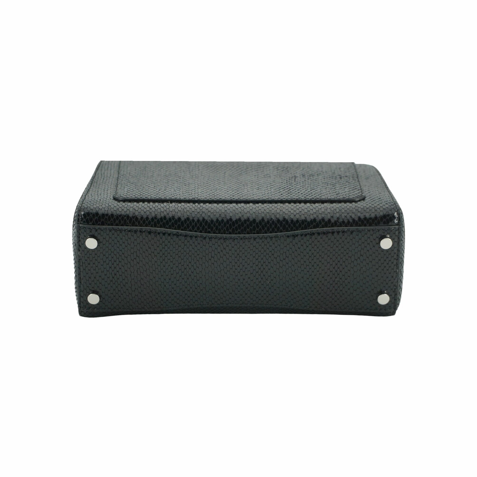 Jimmy Choo Black Leather Top Handle Shoulder Women's Bag